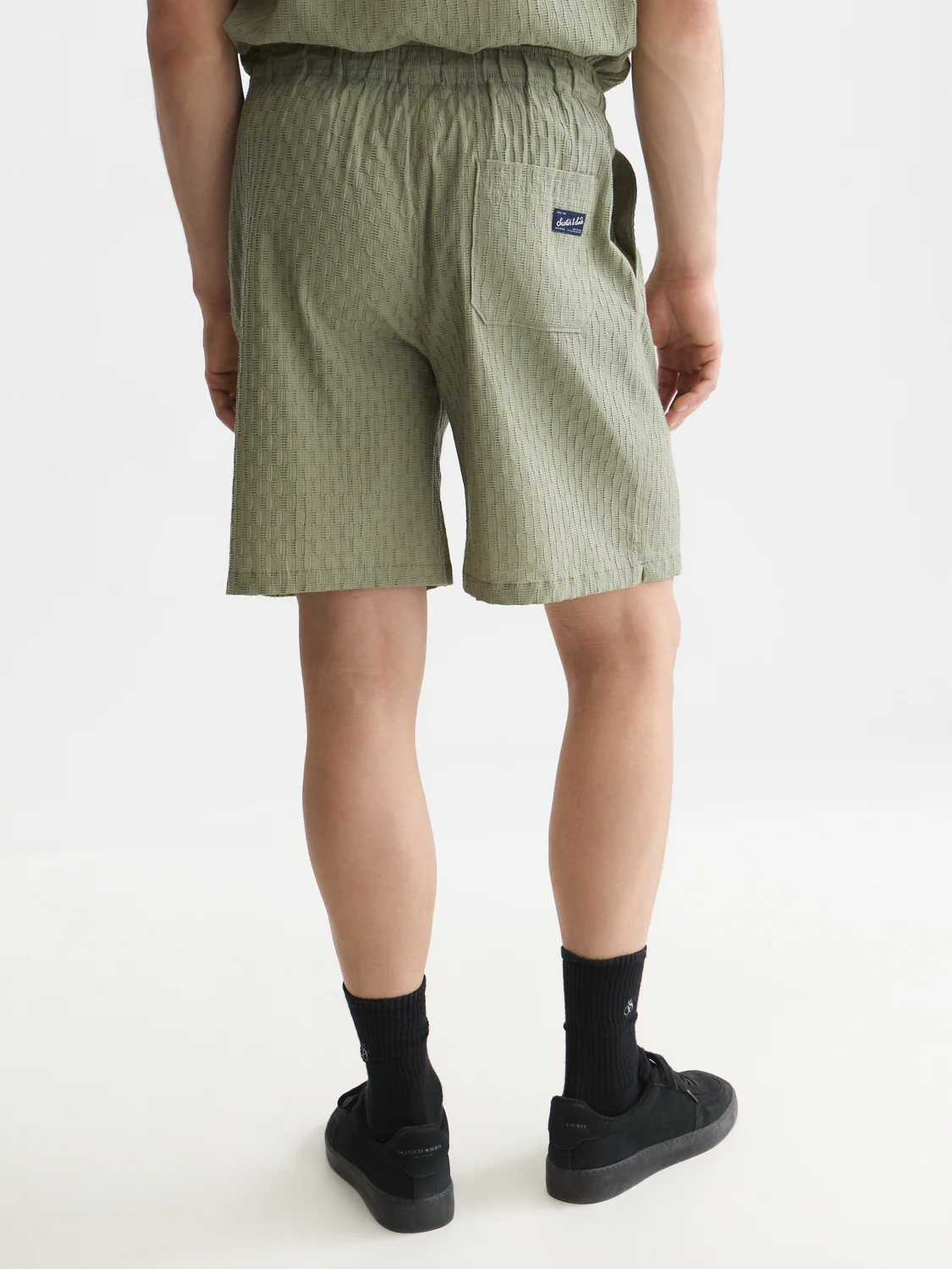 Jacquard seersucker bermuda shorts - Image 4