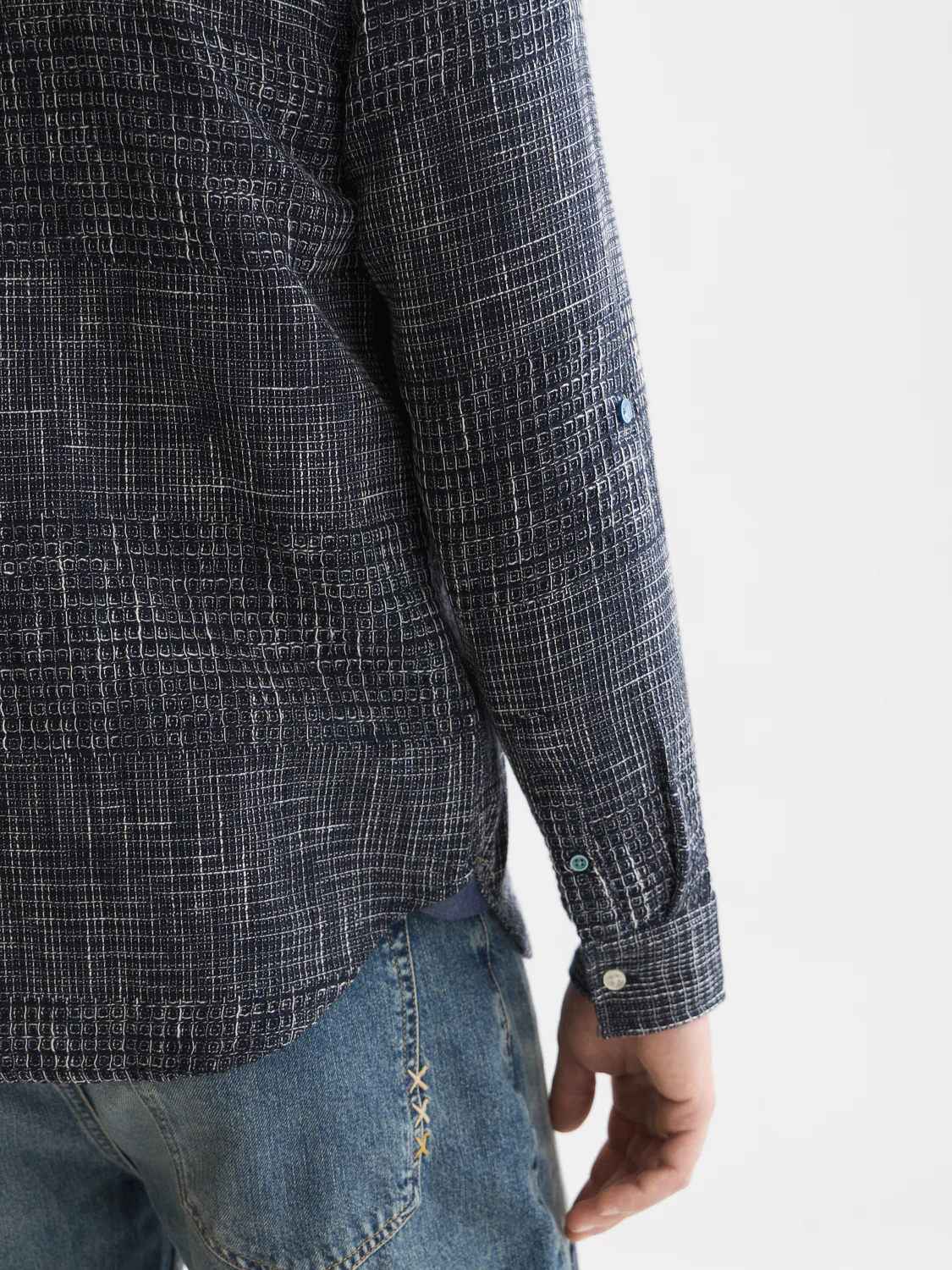 Melange waffle regular-fit shirt - Image 10