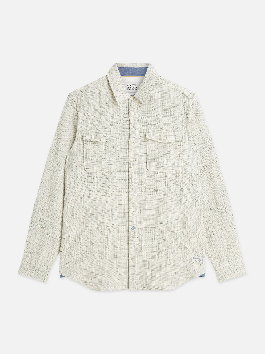 Melange waffle regular-fit shirt - Image 5