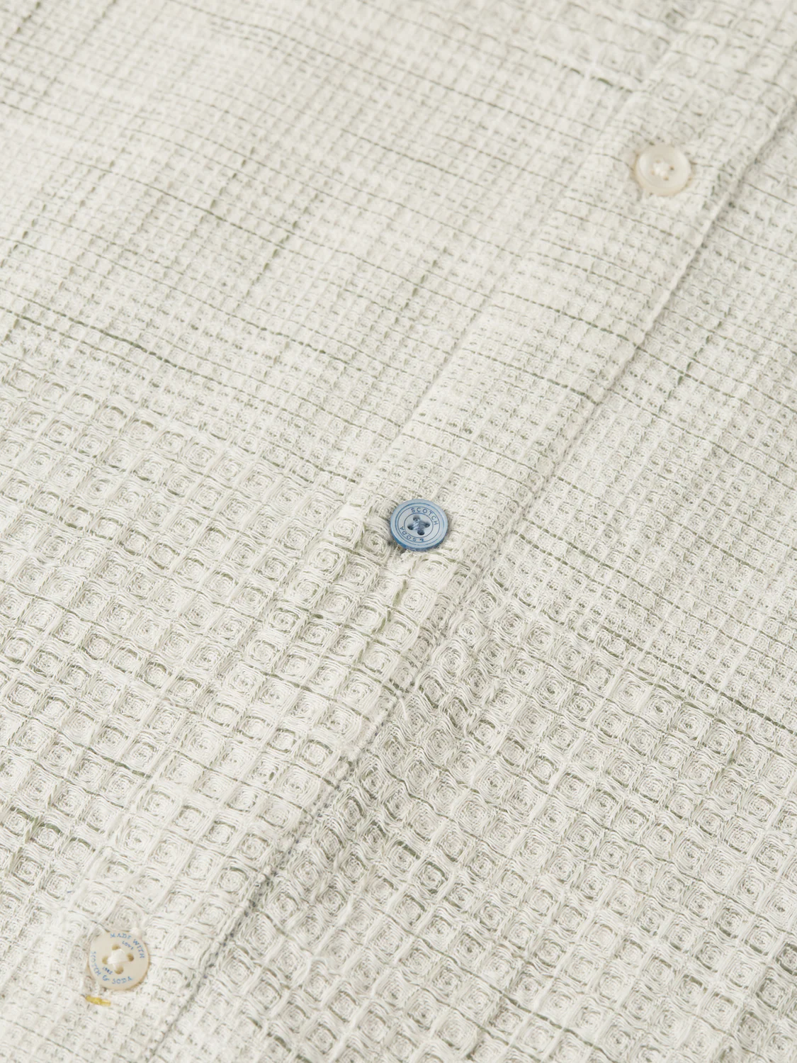 Melange waffle regular-fit shirt - Image 7