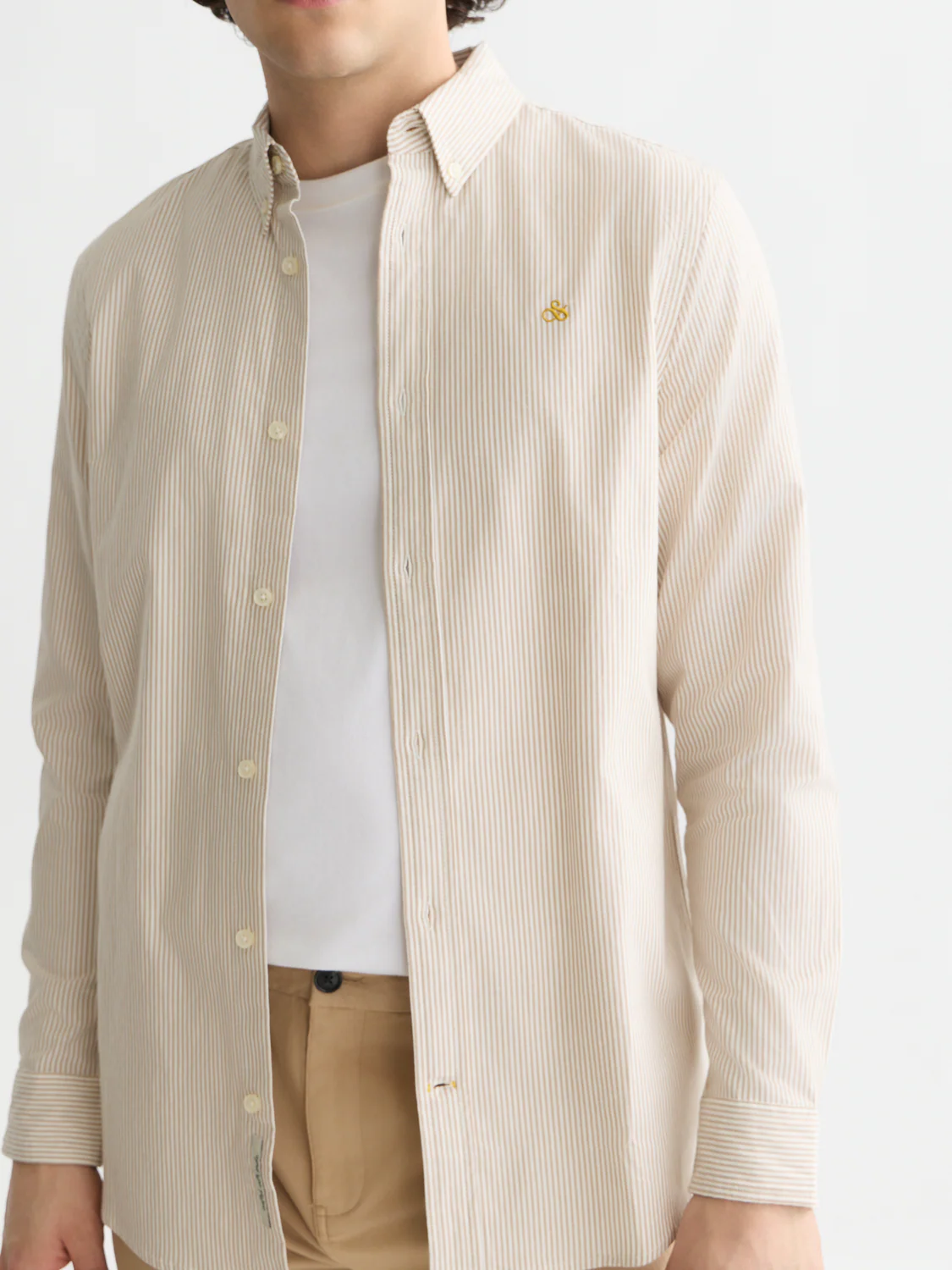 Seasonal core oxford striped regular-fit shirt - Image 10