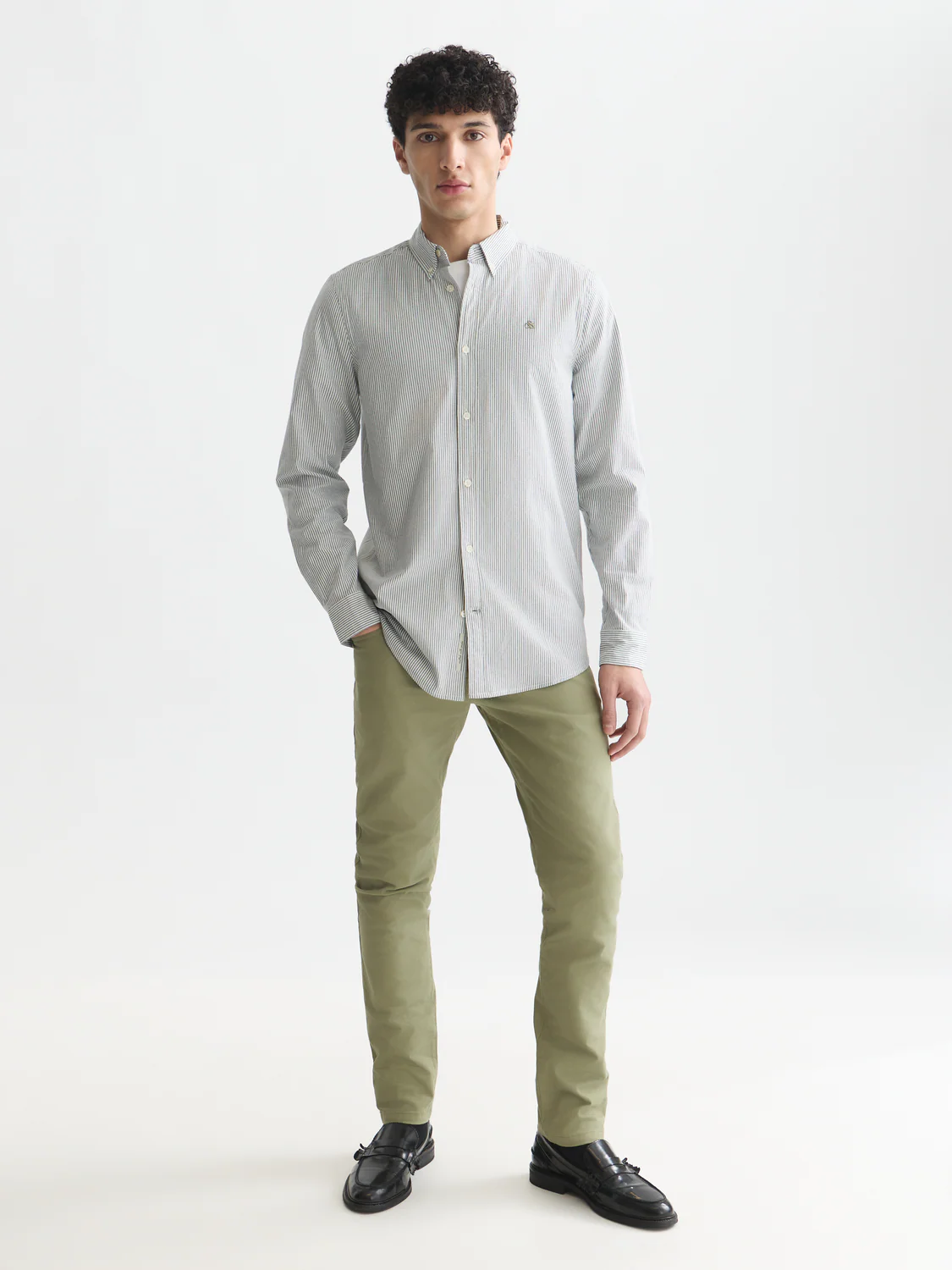 Seasonal core oxford striped regular-fit shirt - Image 2