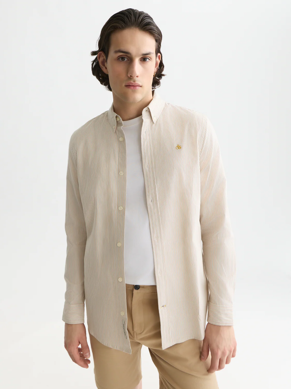 Seasonal core oxford striped regular-fit shirt - Image 8