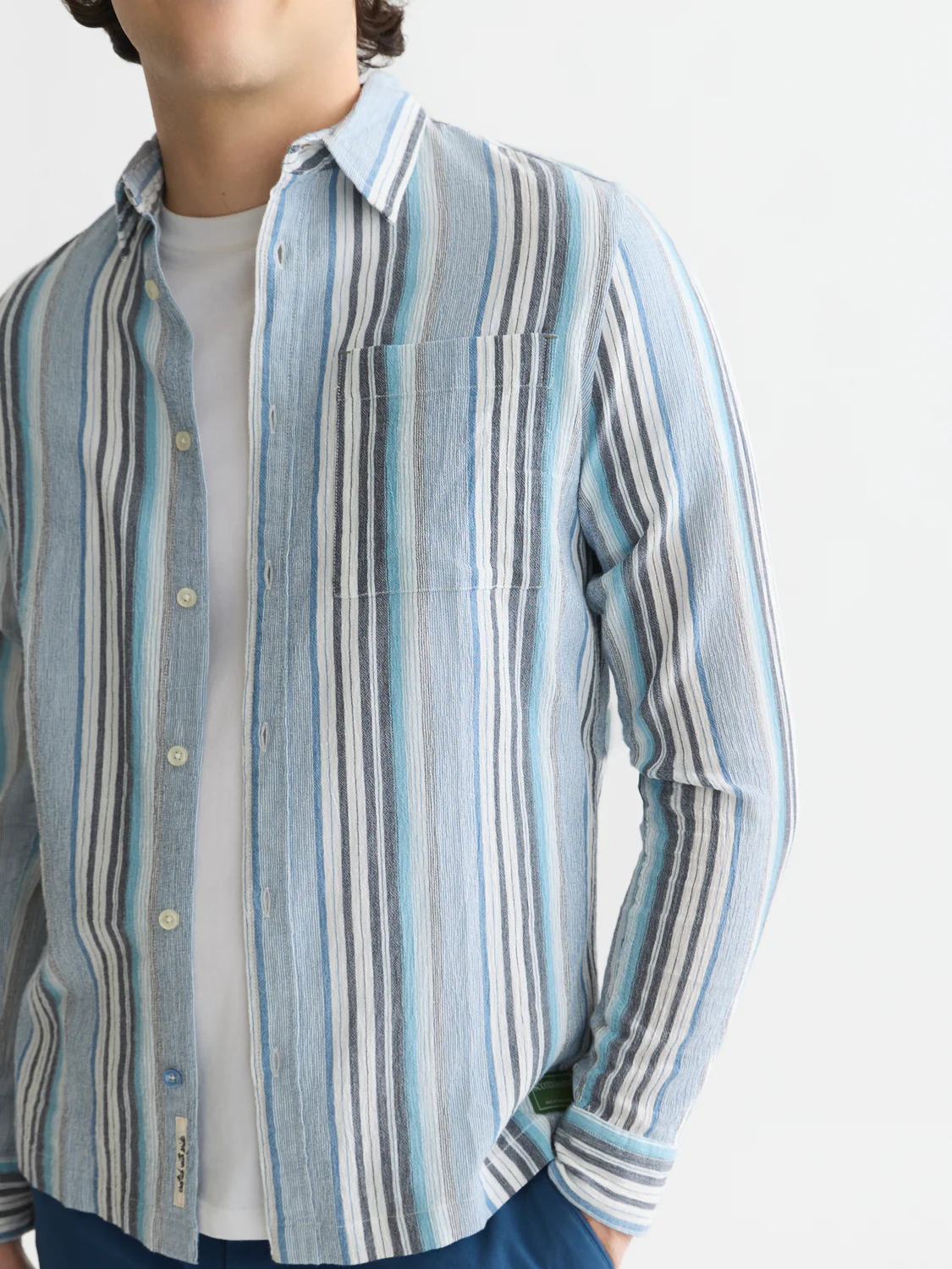 Textured stripe shirt - Image 10