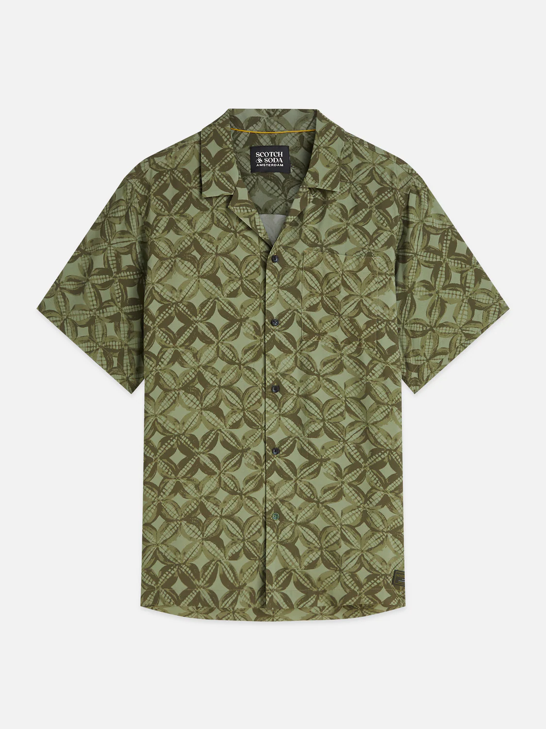 Printed viscose regular-fit short-sleeved shirt - Image 5
