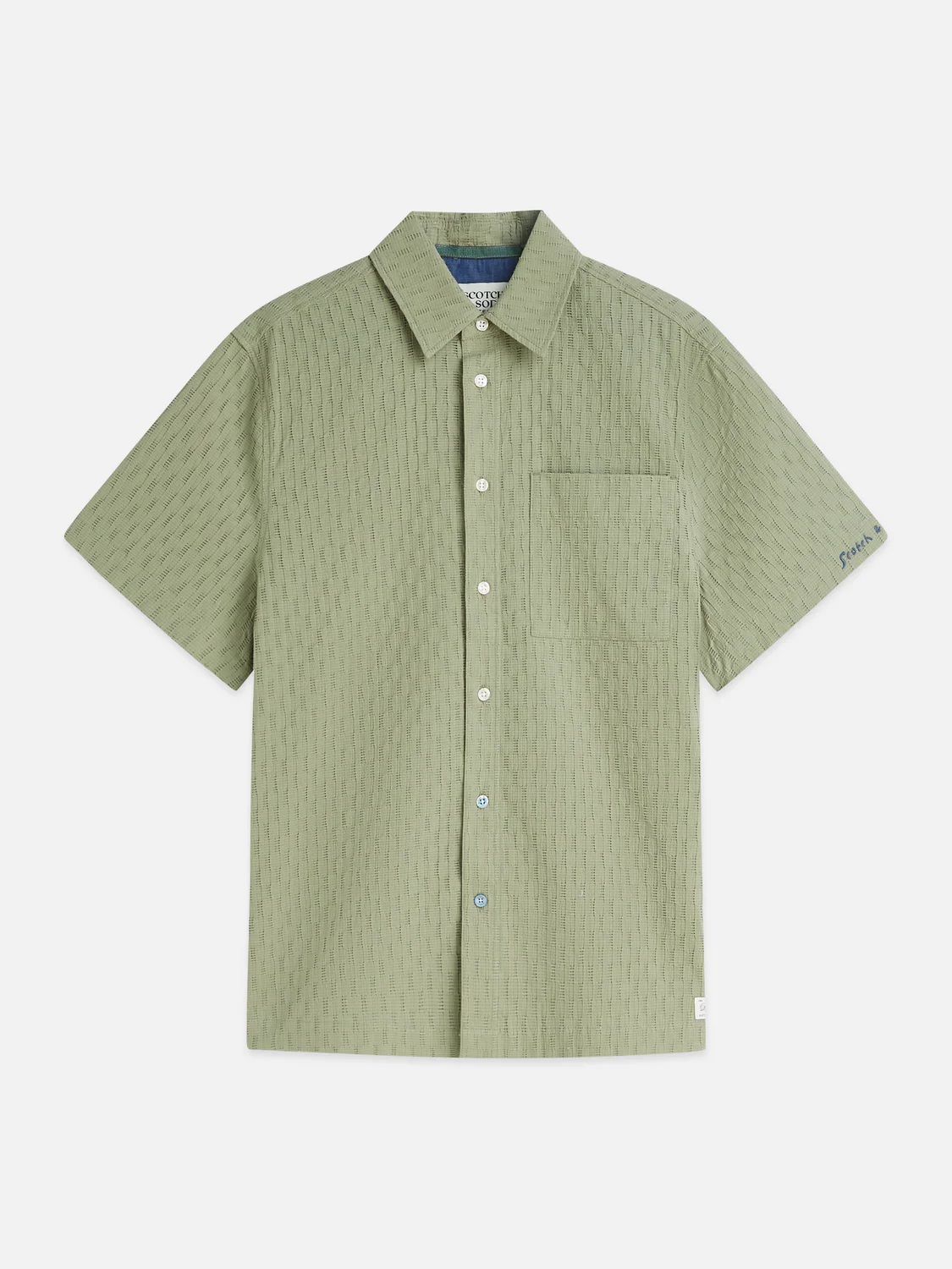 Jacquard seersucker short sleeve shirt - Image 5