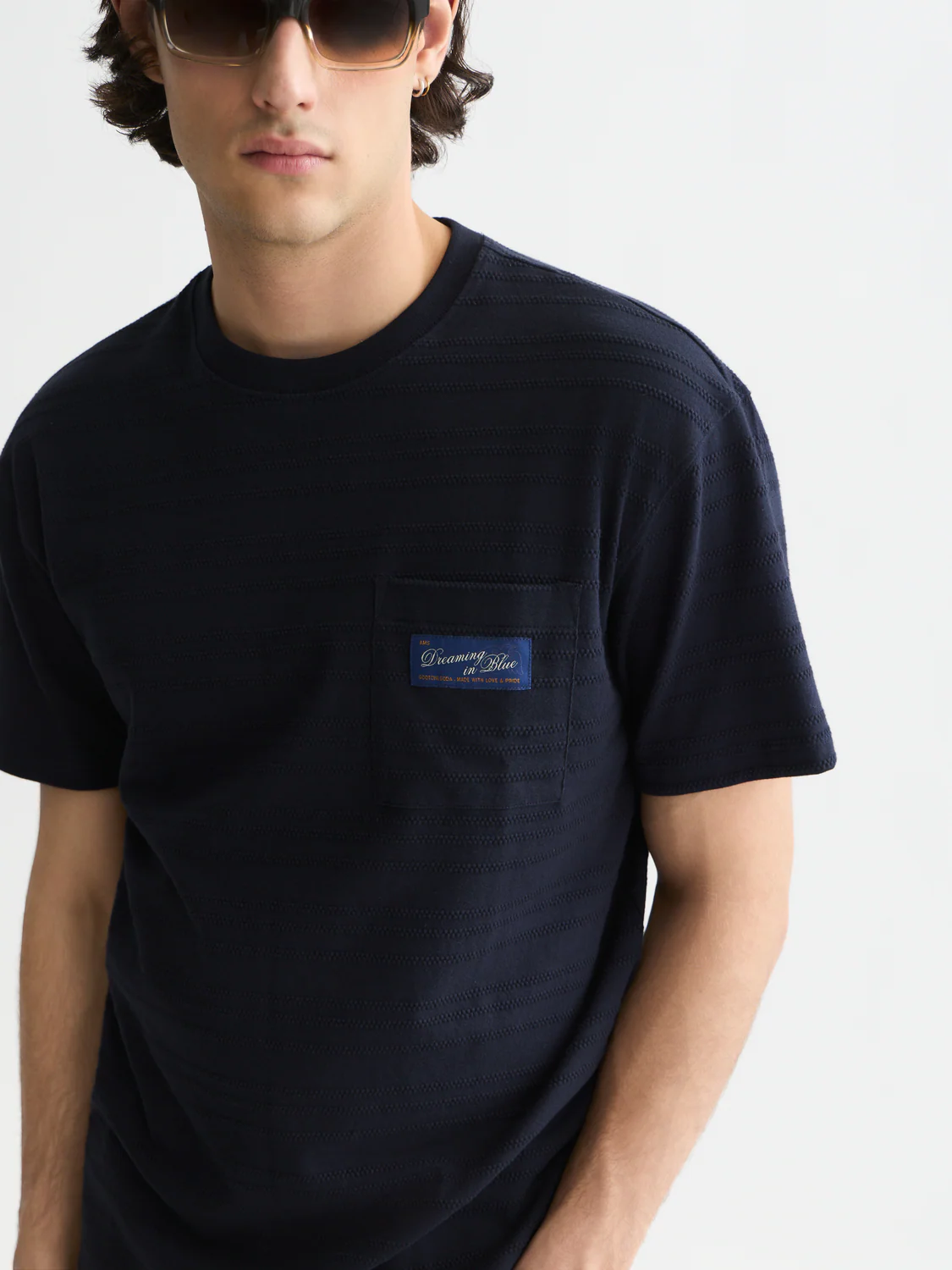 Textured jacquard relaxed-fit T-shirt - Image 10