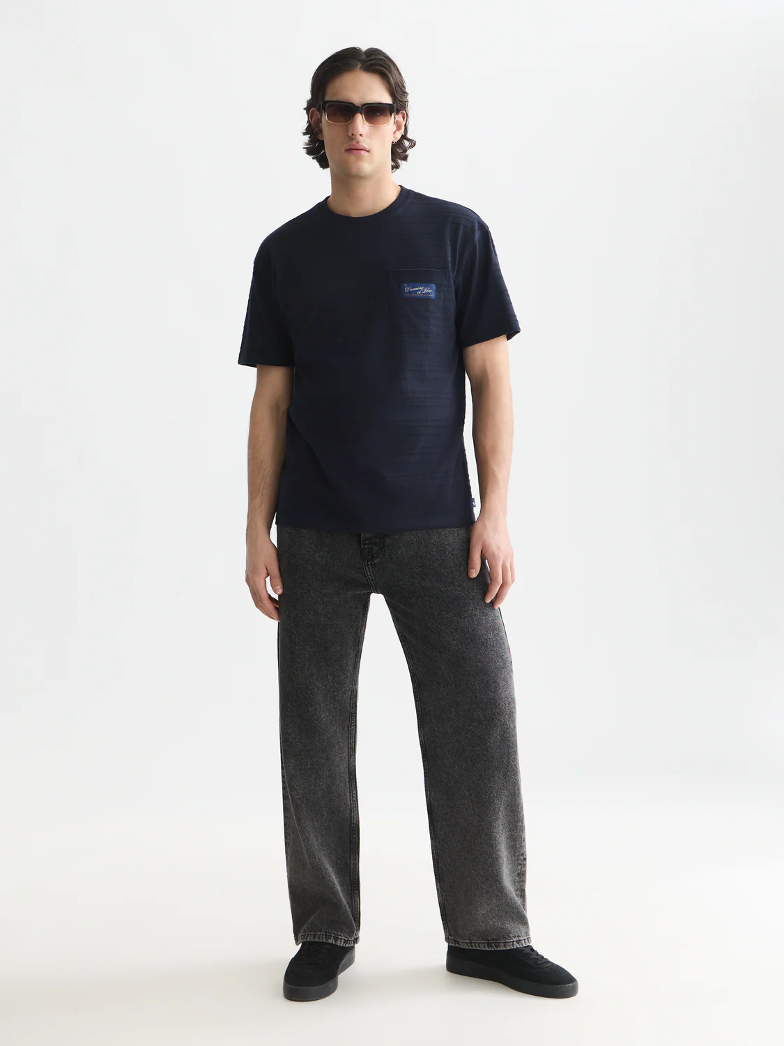 Textured jacquard relaxed-fit T-shirt - Image 9
