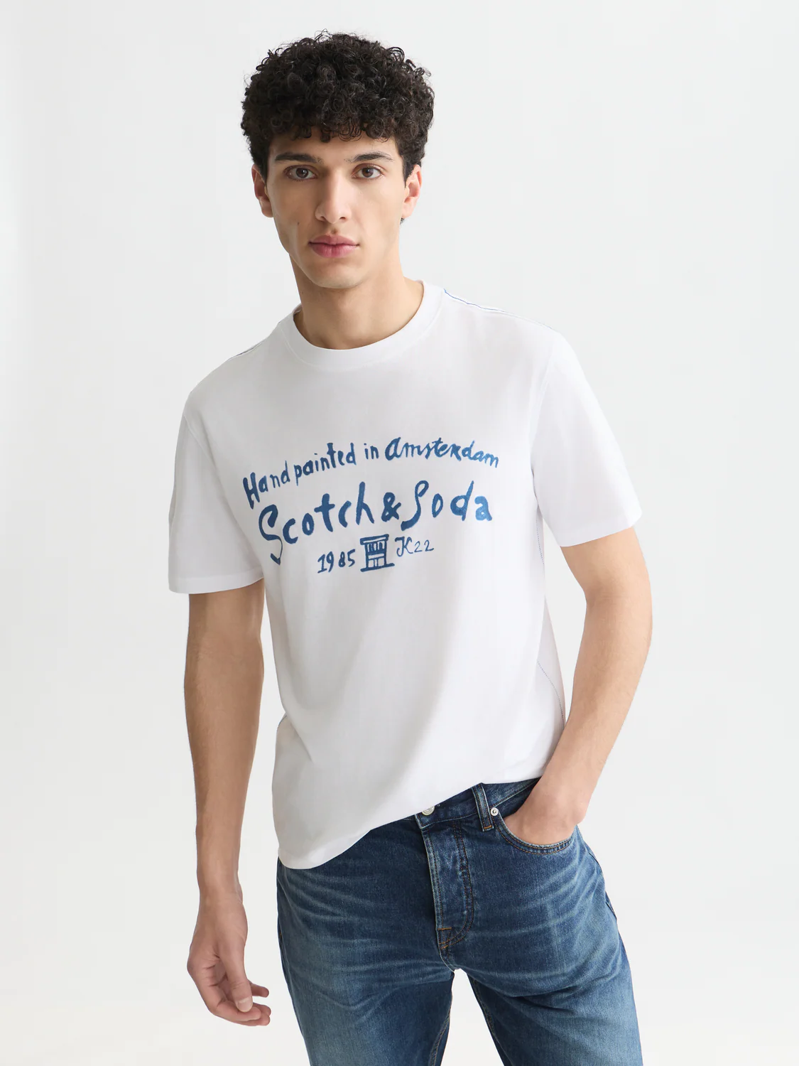 Front artwork regular-fit T-shirt