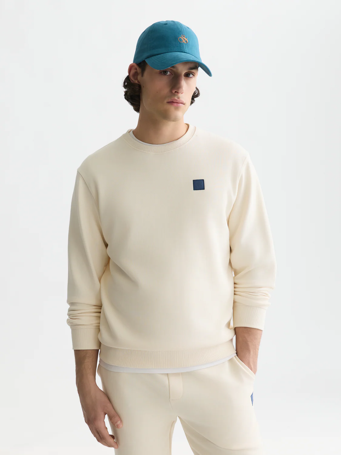 Seasonal core logo badge regular-fit sweatshirt