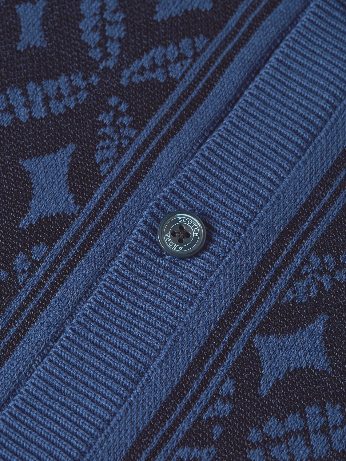 Jacquard knitted short-sleeved shirt - Image 14