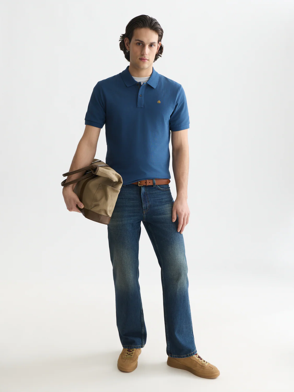 Seasonal core pique chest logo regular-fit polo - Image 9