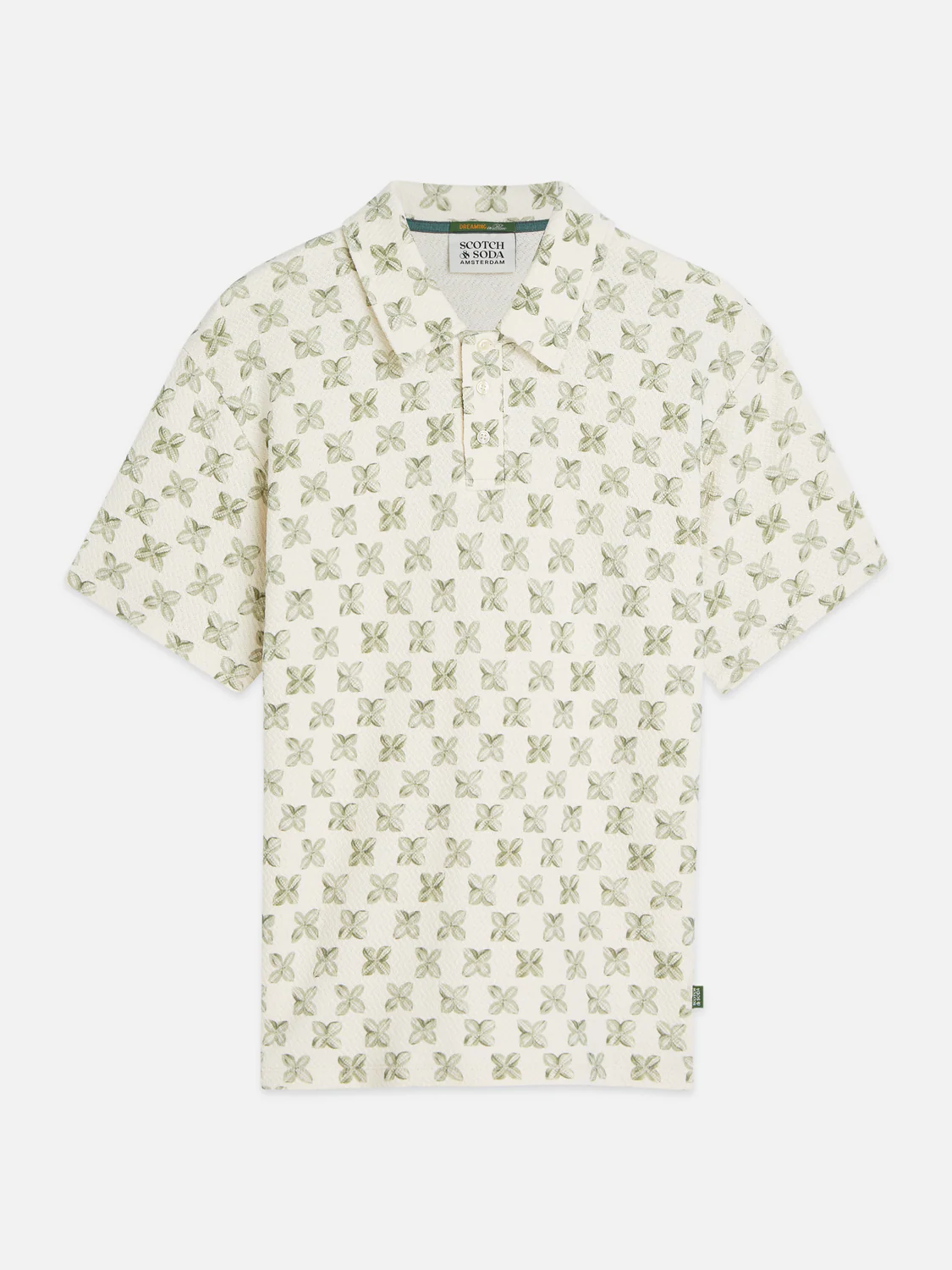 Printed structured relaxed polo - Image 5