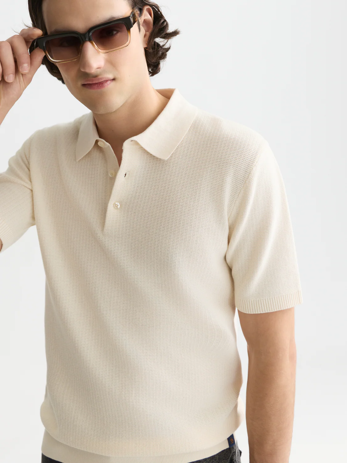 Seasonal Essentials structured knitted polo - Image 10