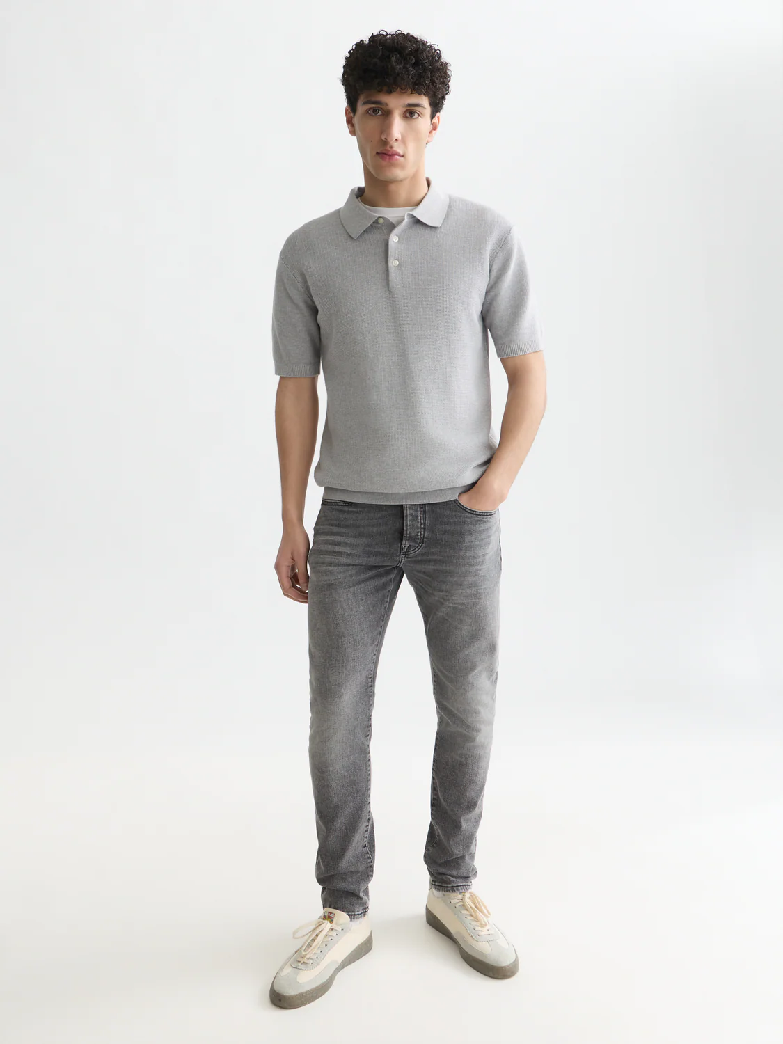 Seasonal Essentials structured knitted polo - Image 2