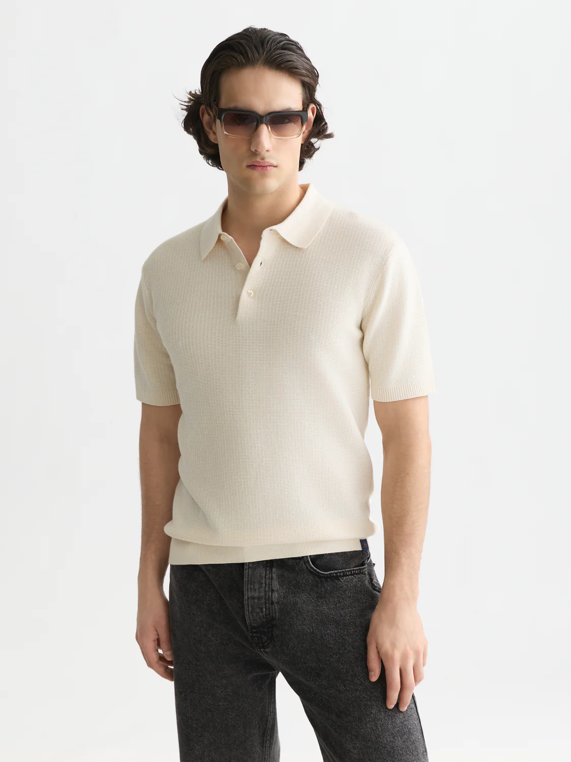 Seasonal Essentials structured knitted polo - Image 8