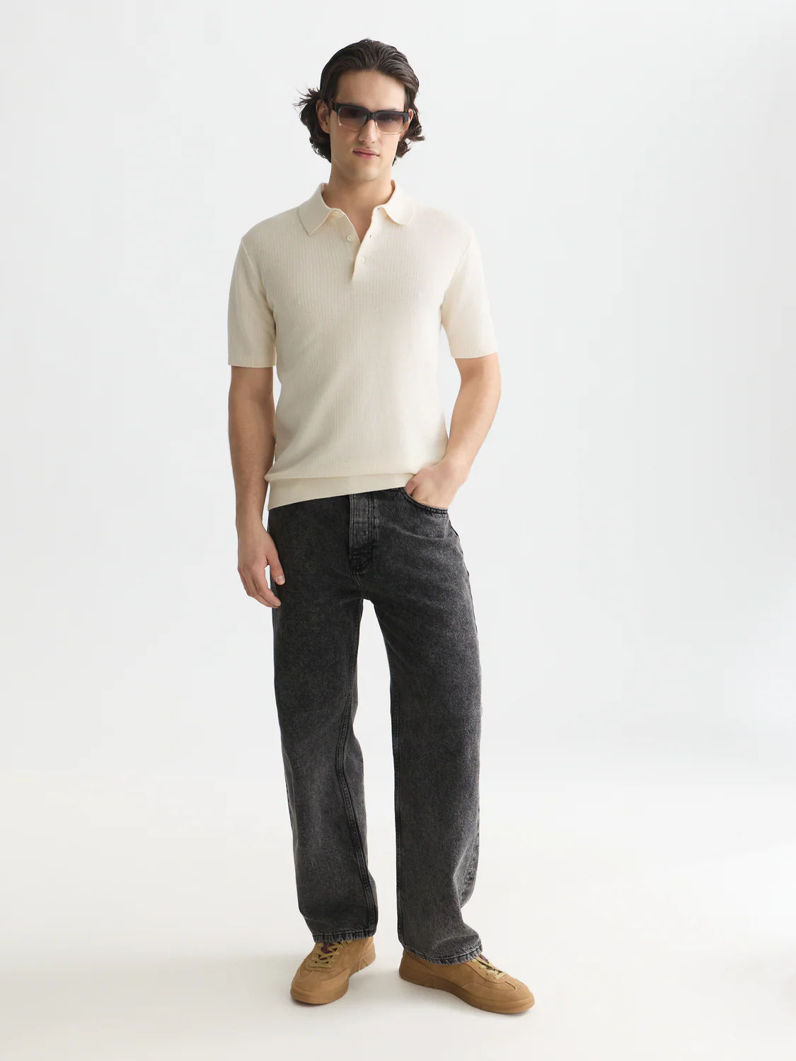 Seasonal Essentials structured knitted polo - Image 9