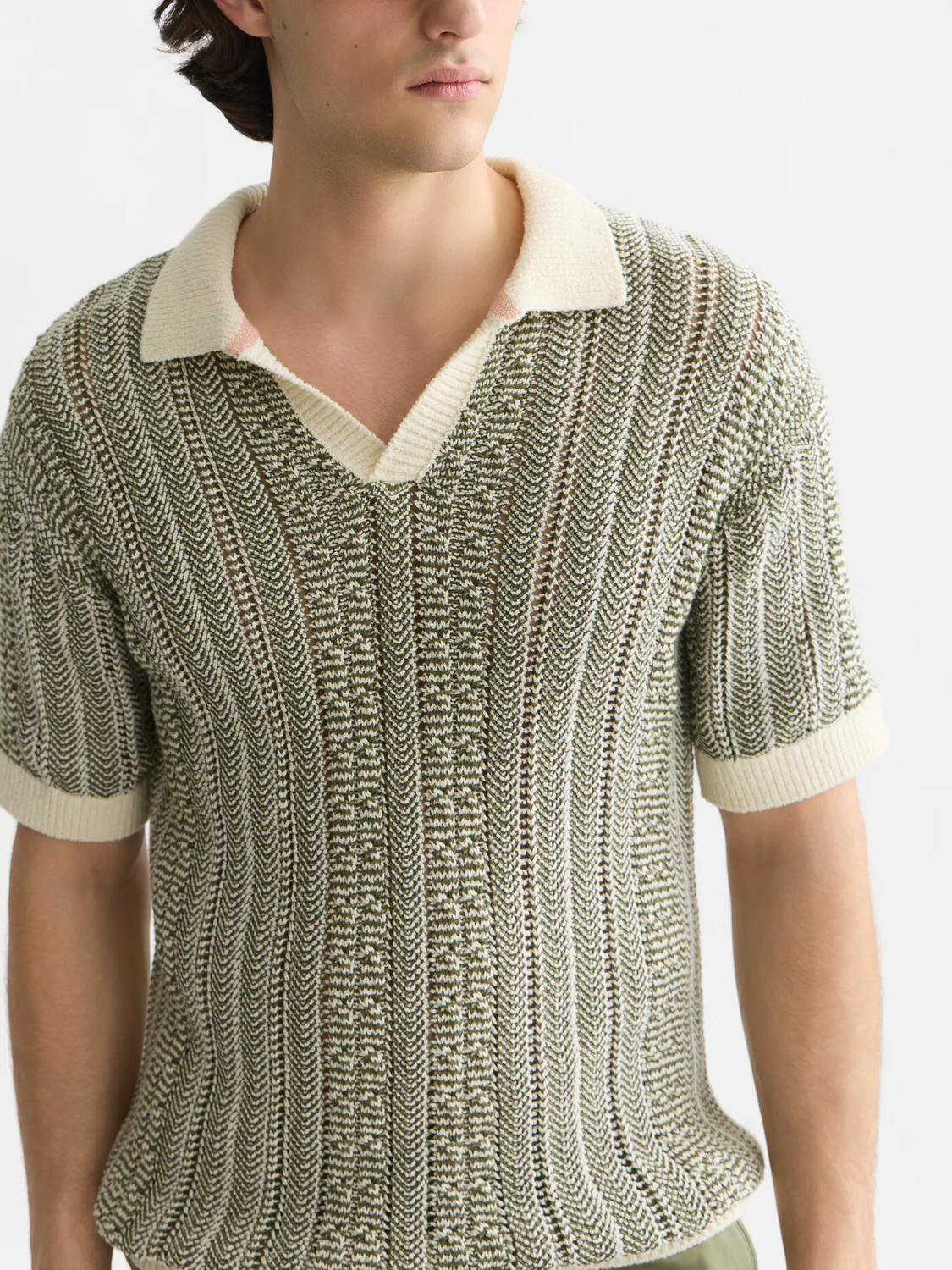 Multi stitch extra dropped shoulder polo - Image 4