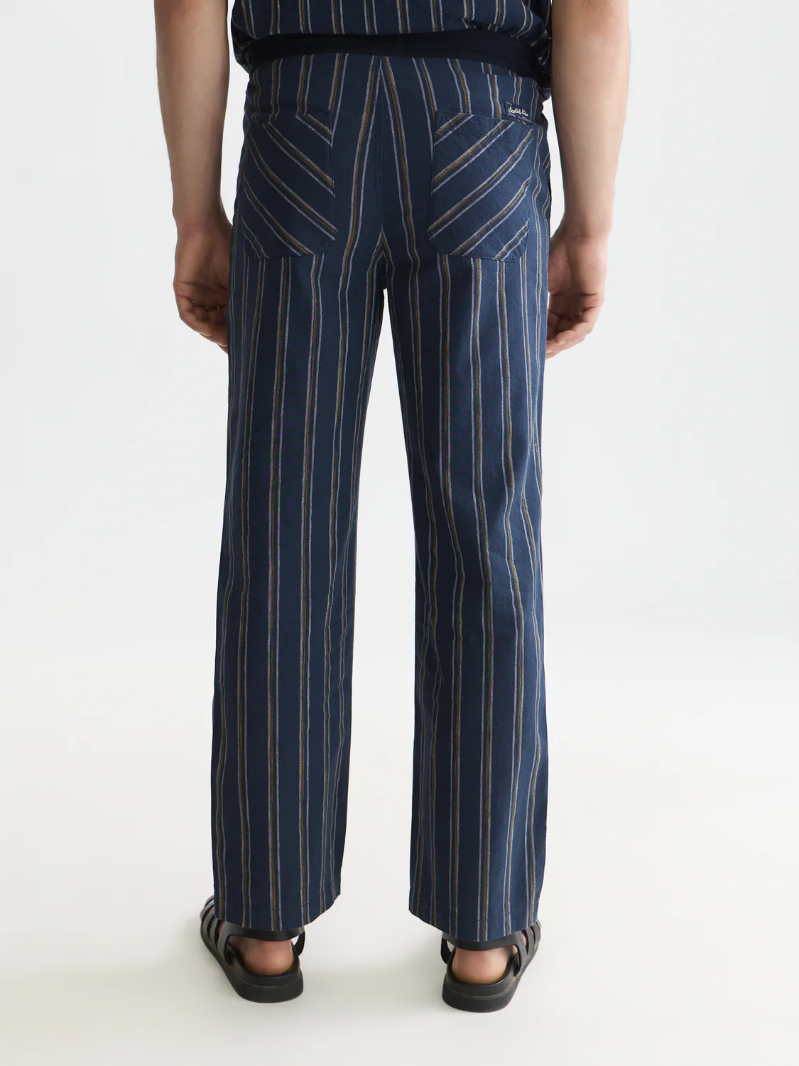Otis striped linen blend straight jogger - Image 4