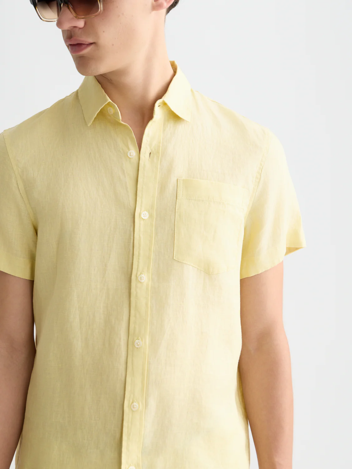 Seasonal Essentials linen short sleeve shirt - Image 3