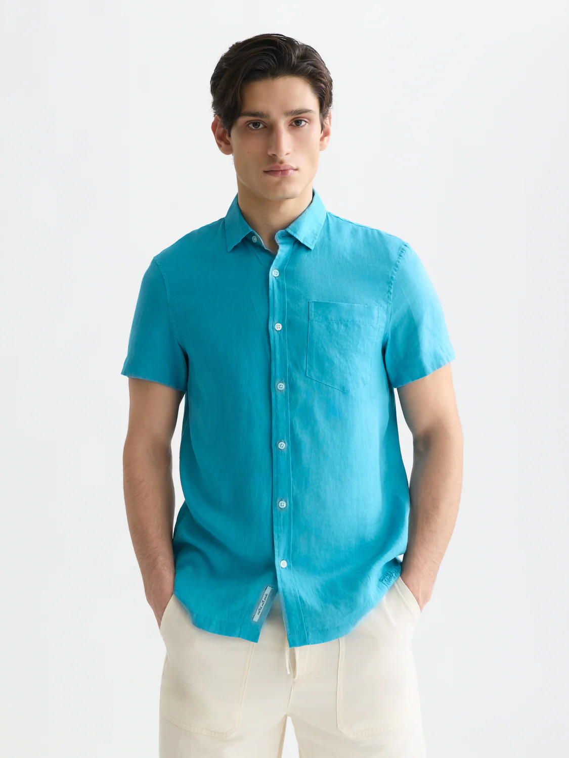 Seasonal Essentials linen short sleeve shirt - Image 8