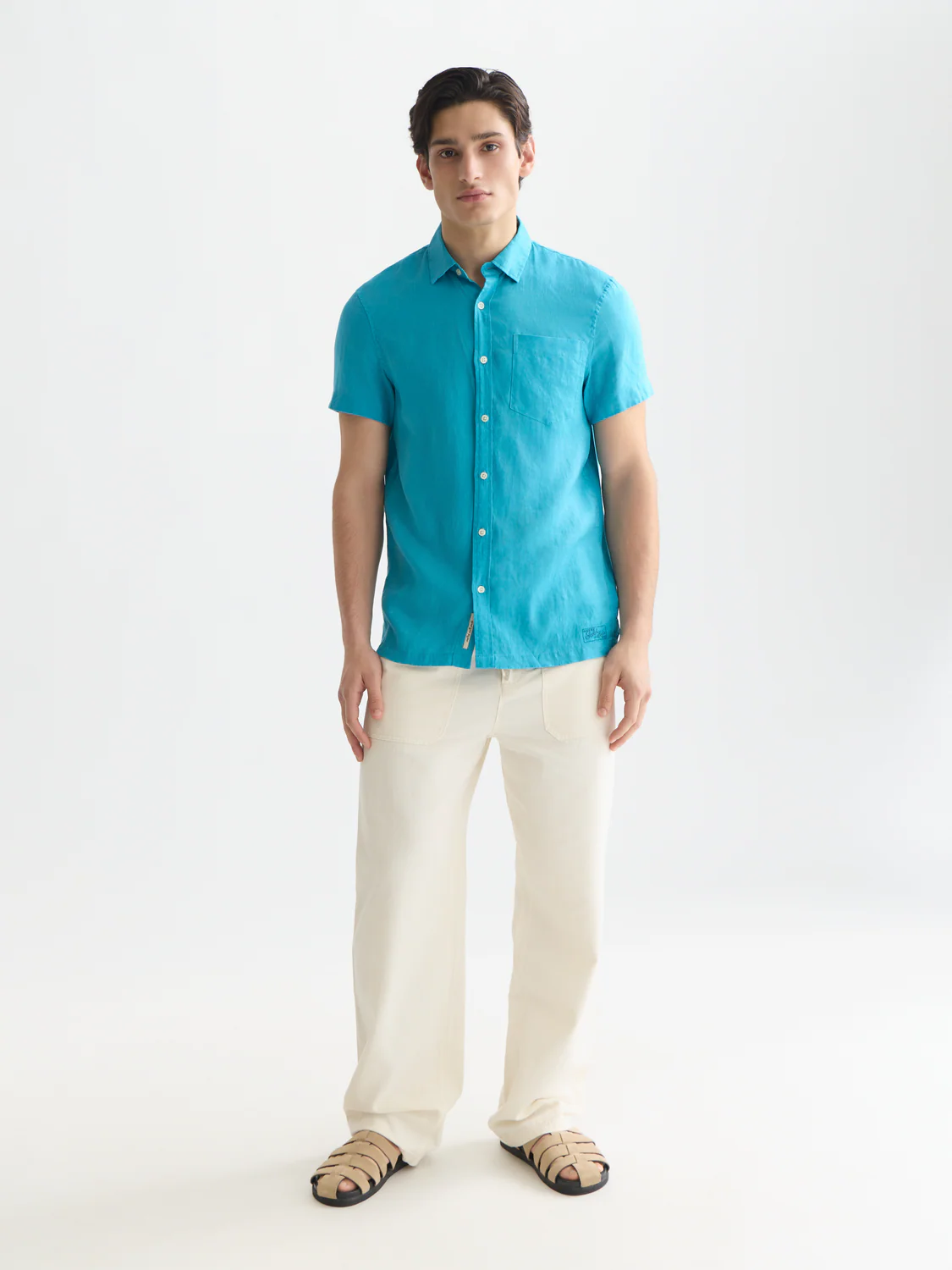 Seasonal Essentials linen short sleeve shirt - Image 9