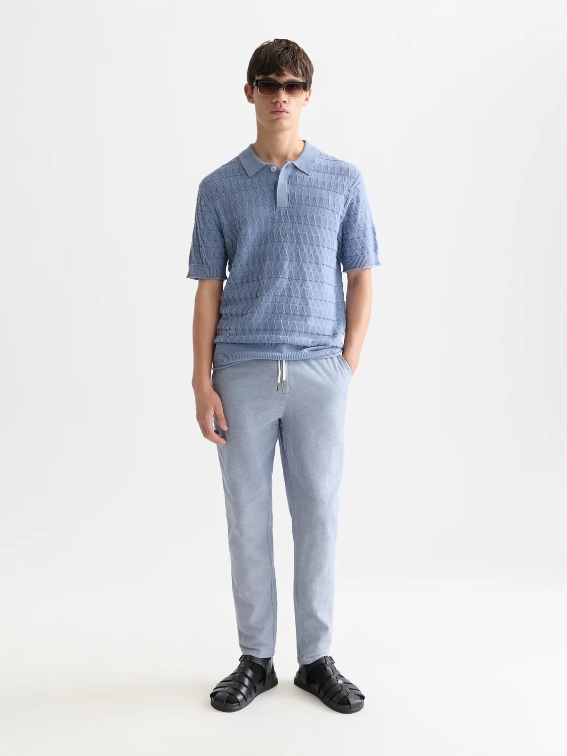 Seasonal Essentials Warren cotton-linen twill jogger