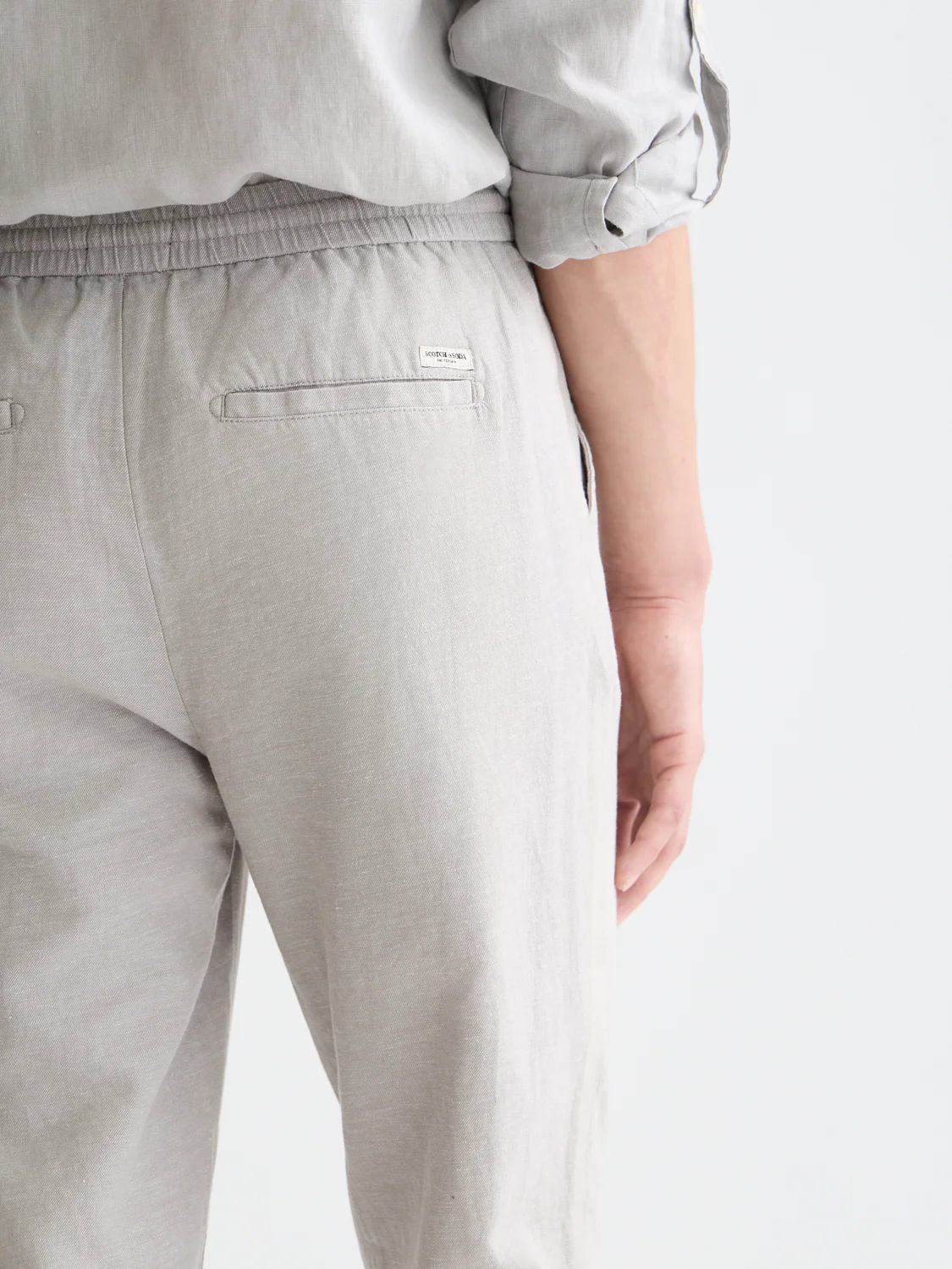 Seasonal Essentials Warren cotton-linen twill jogger - Image 10