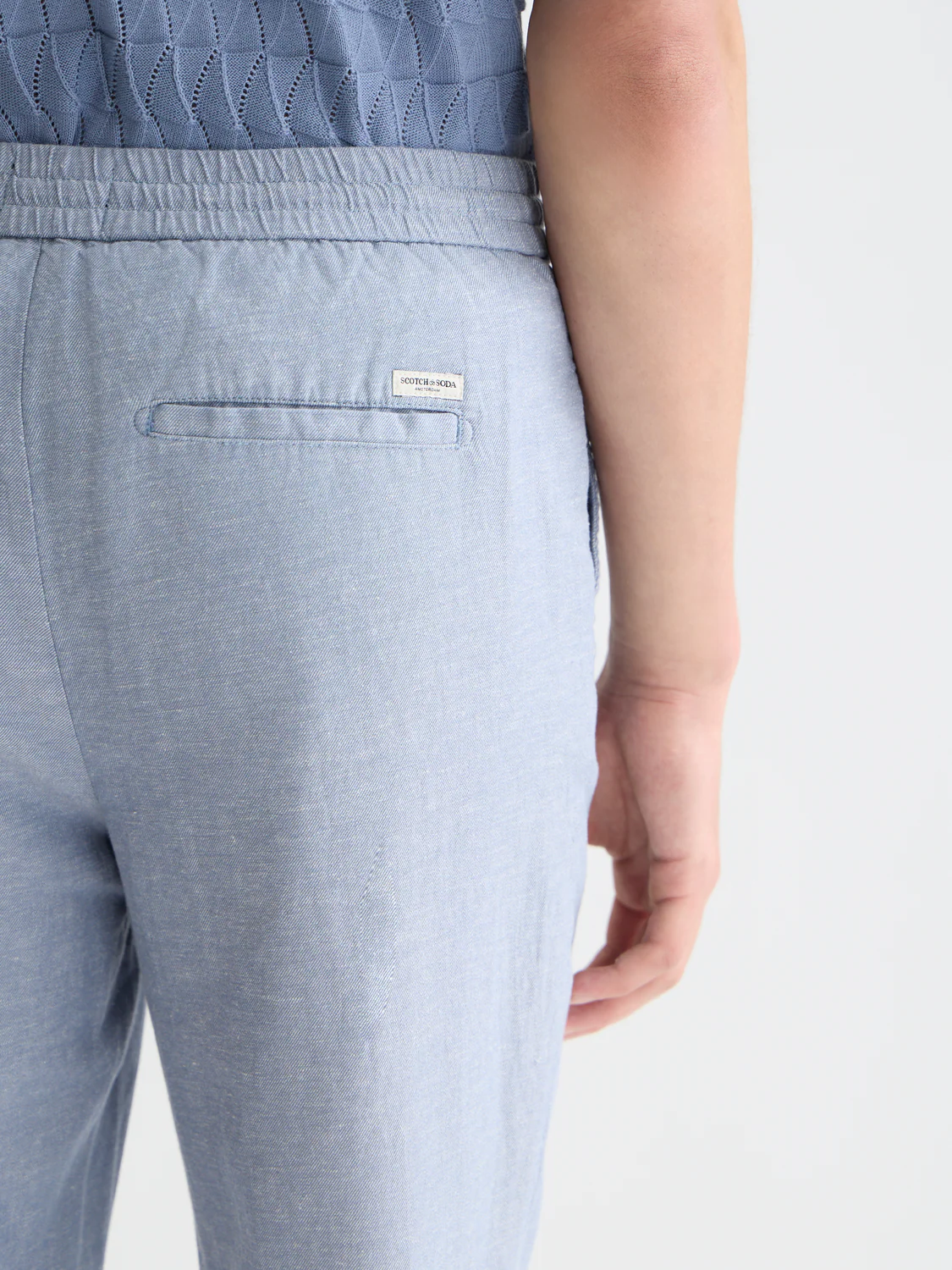 Seasonal Essentials Warren cotton-linen twill jogger - Image 3