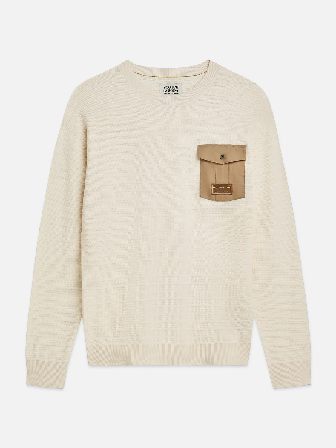 Structured chest pocket relaxed-fit pullover - Image 12