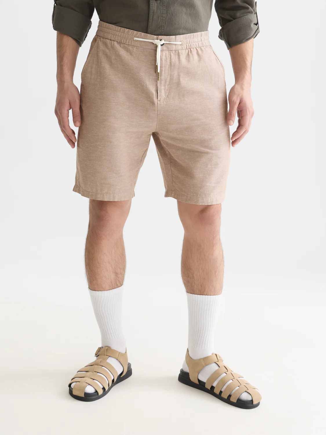 Seasonal Essentials Fave cotton linen chino shorts - Image 2