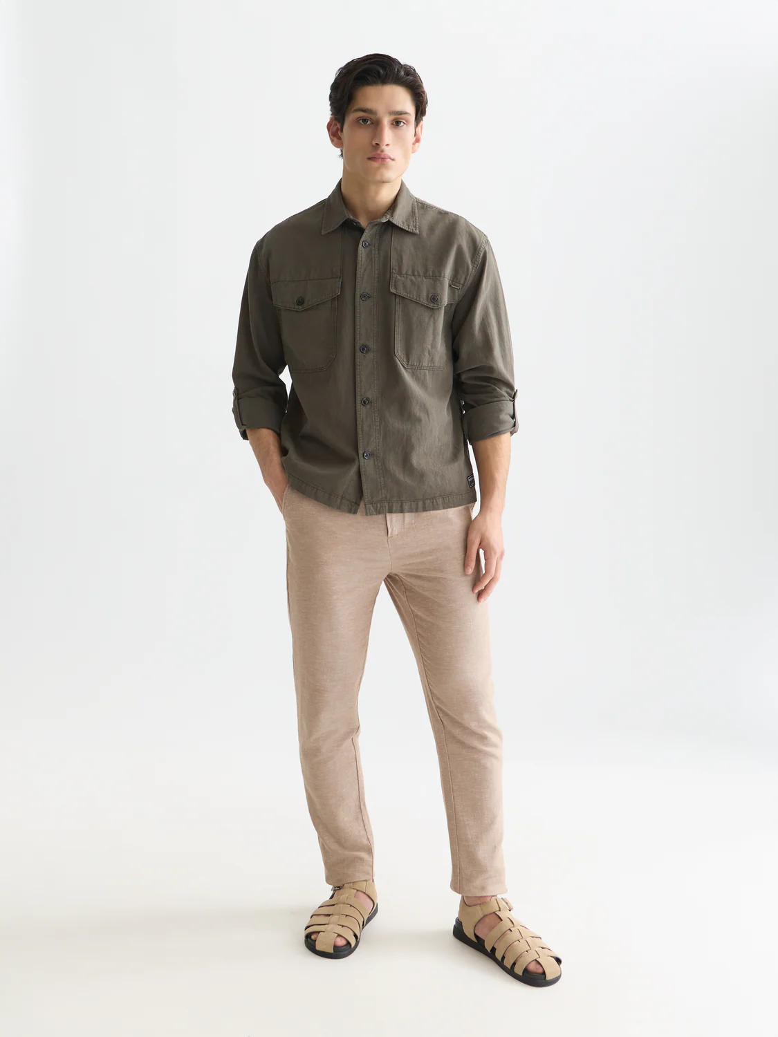 Seasonal Essentials Warren cotton-linen jogger