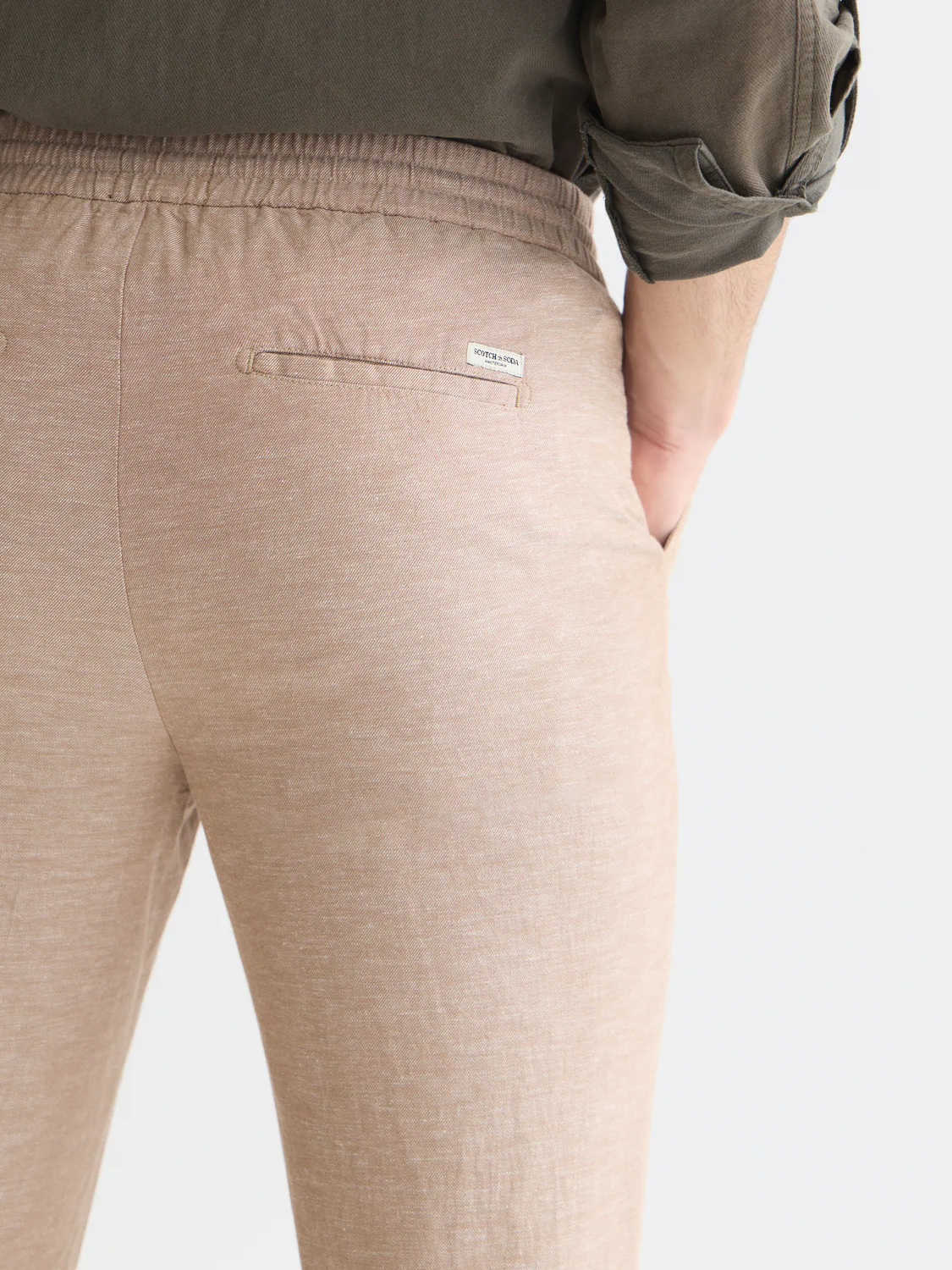 Seasonal Essentials Warren cotton-linen jogger - Image 3