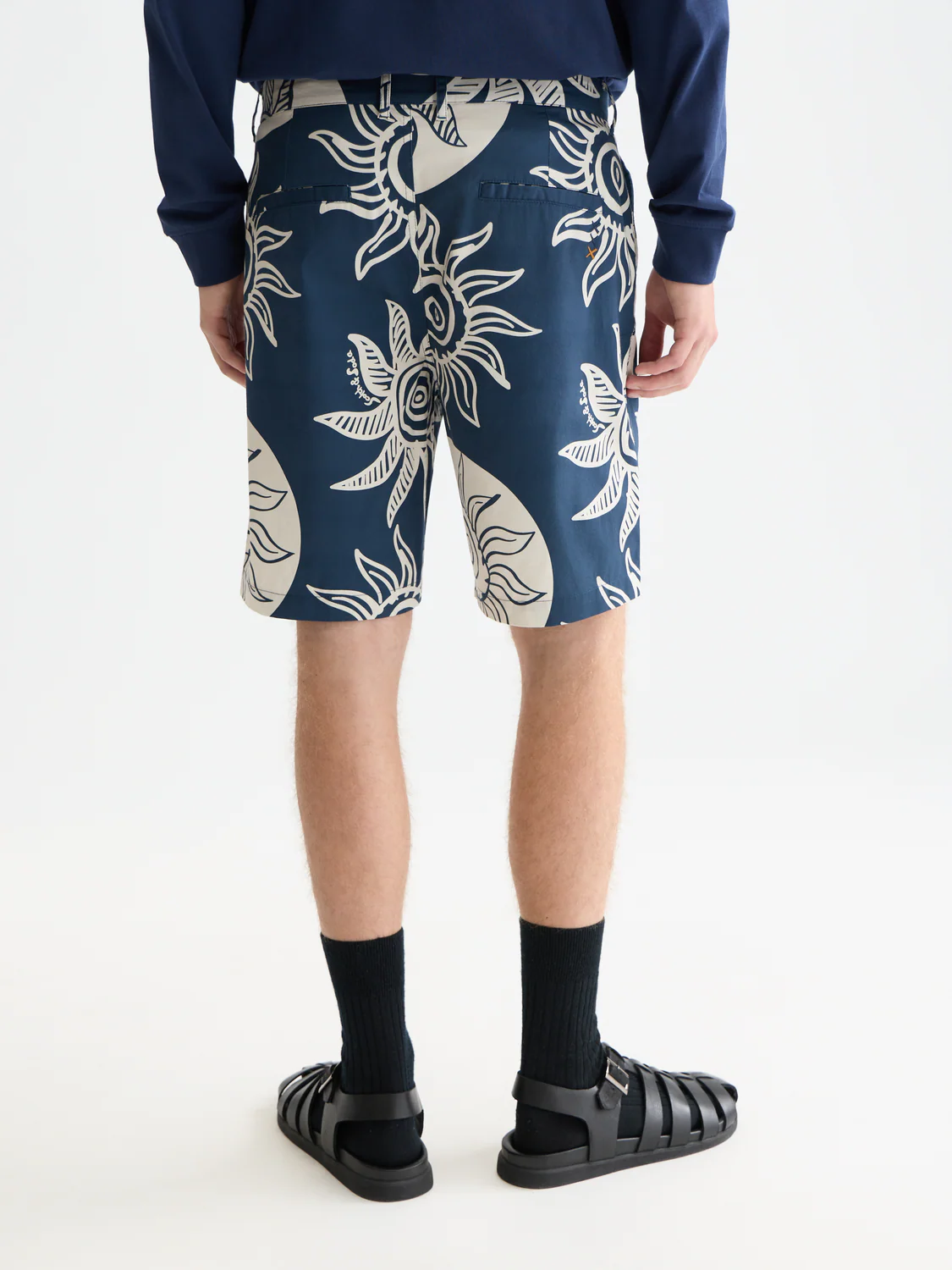 Stuart printed stretch cotton chino shorts - Image 4