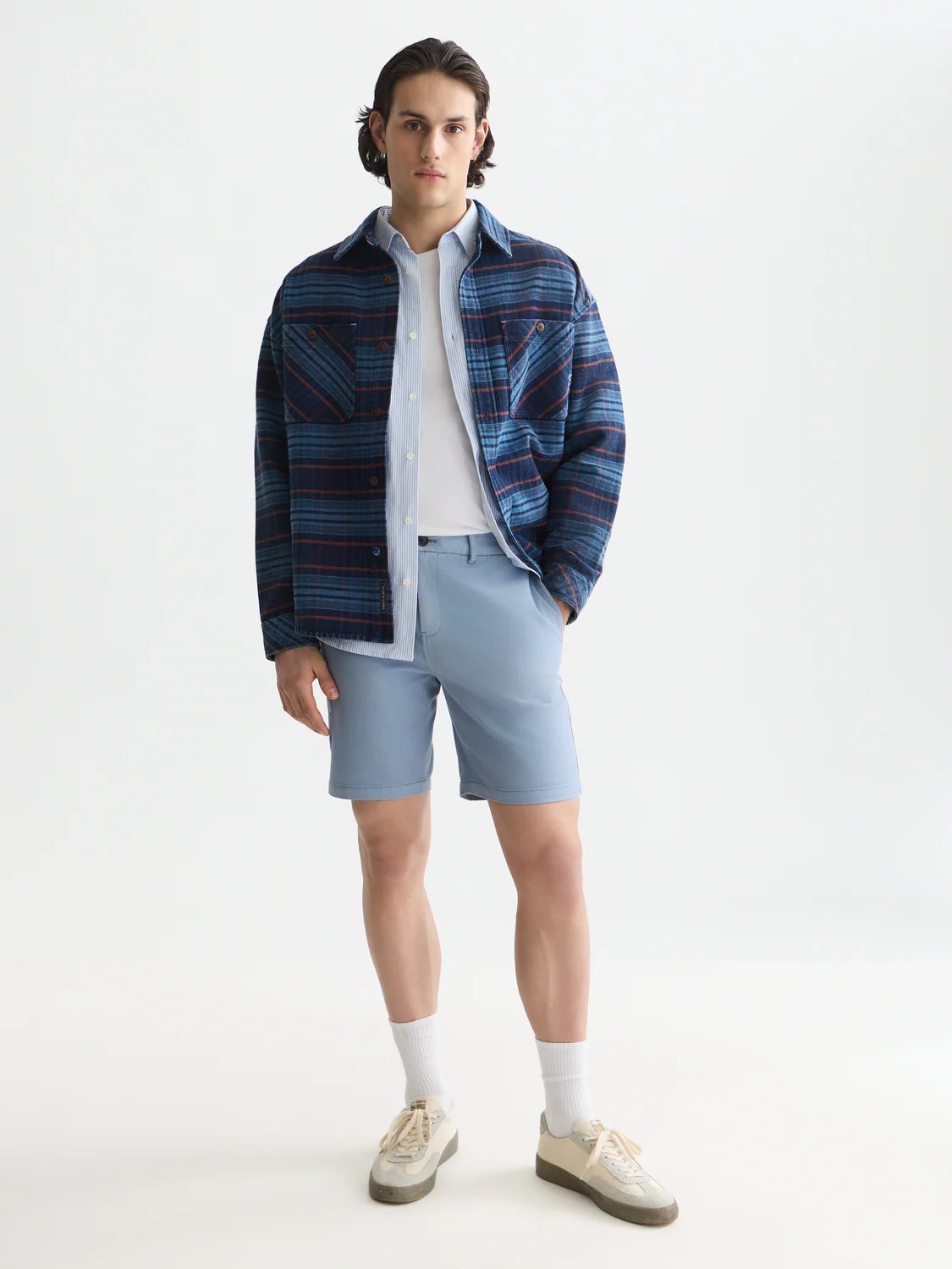 Stuart cotton twill shorts