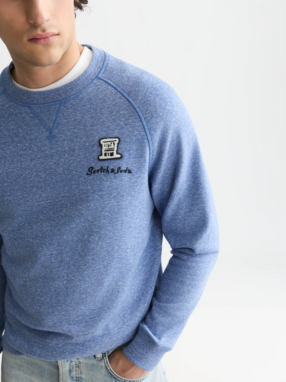 Melange regular-fit sweatshirt - Image 10