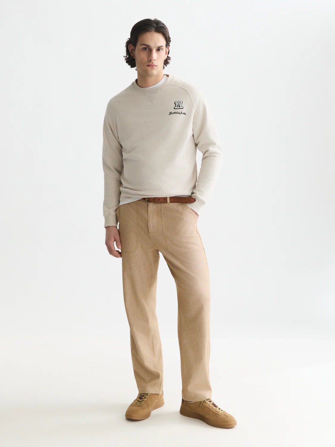 Melange regular-fit sweatshirt - Image 2