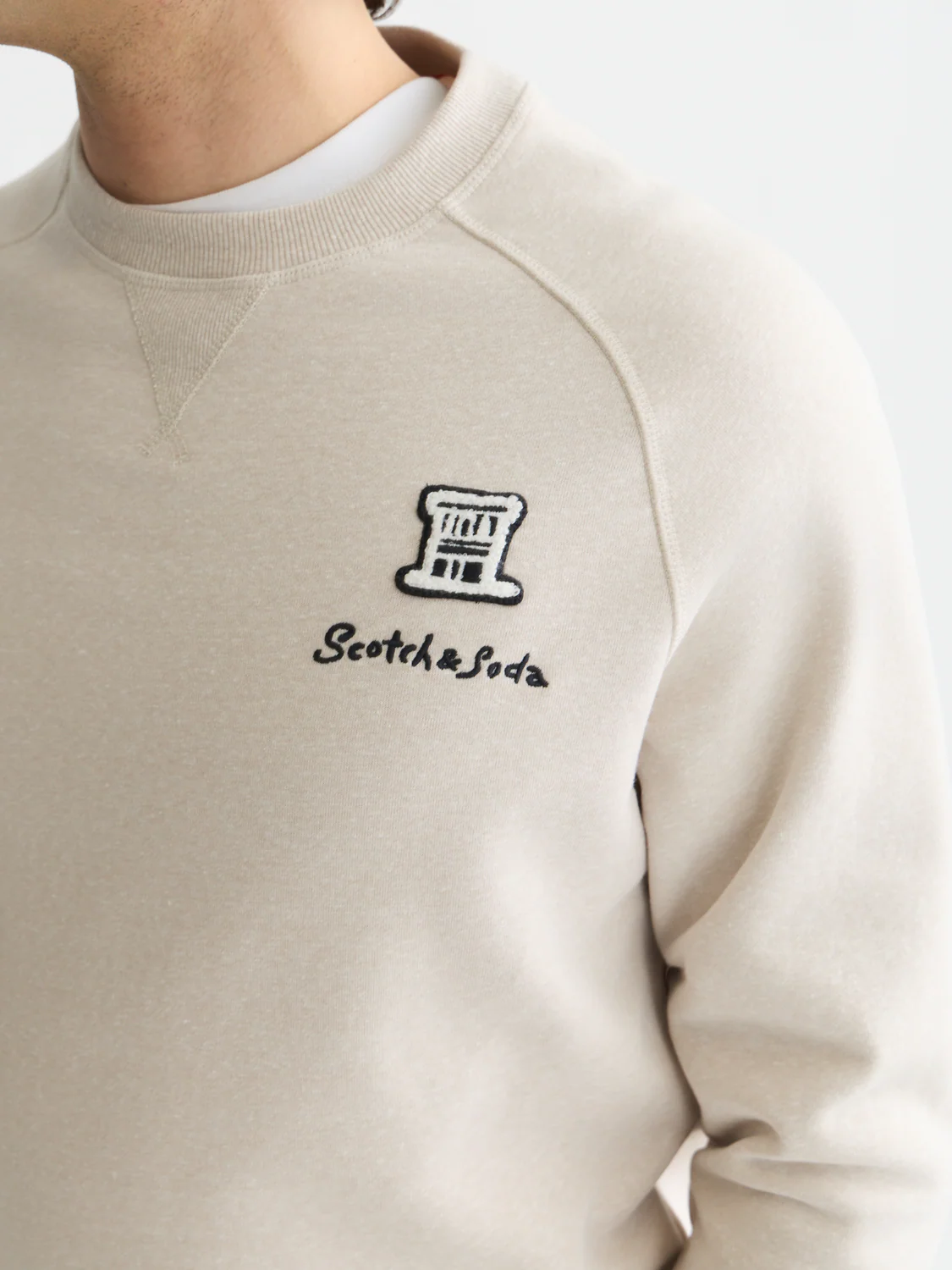 Melange regular-fit sweatshirt - Image 3