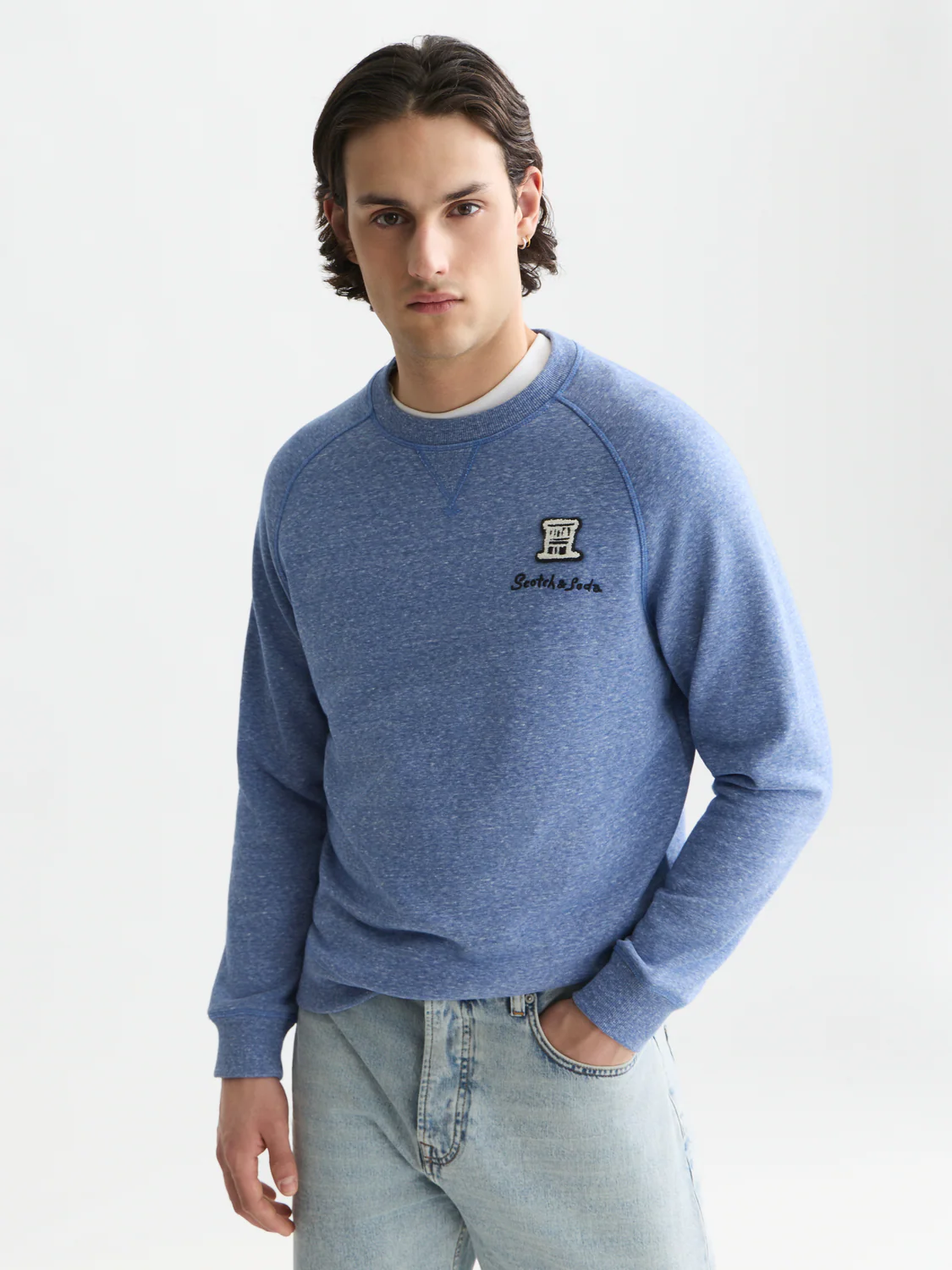 Melange regular-fit sweatshirt - Image 8