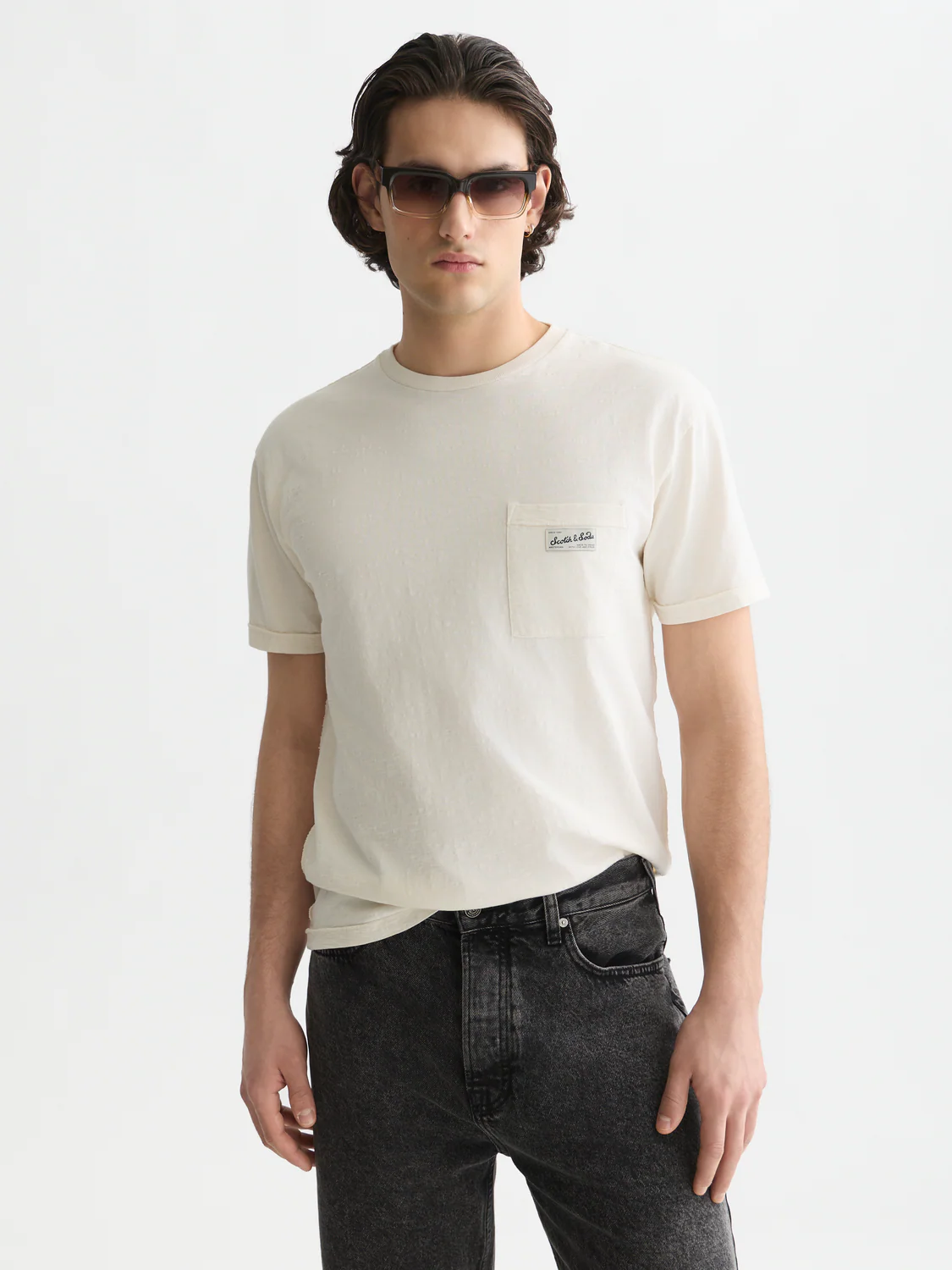 Garment-dyed relaxed T-shirt