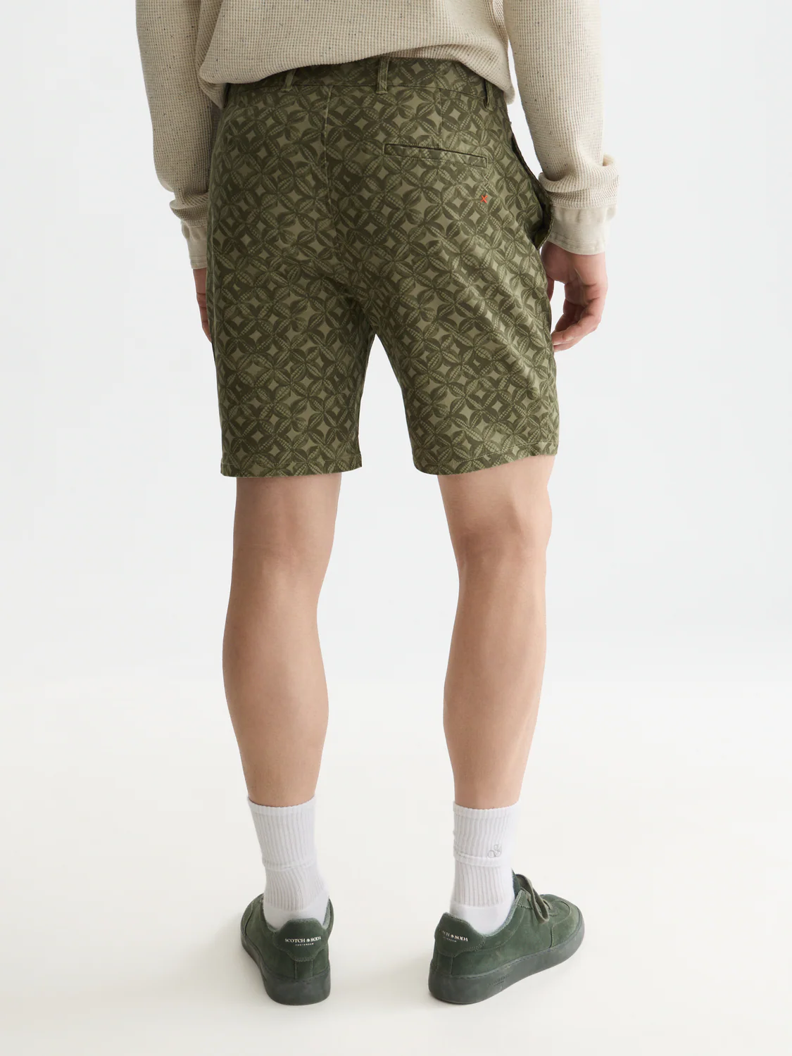 Stuart cotton twill printed shorts - Image 4