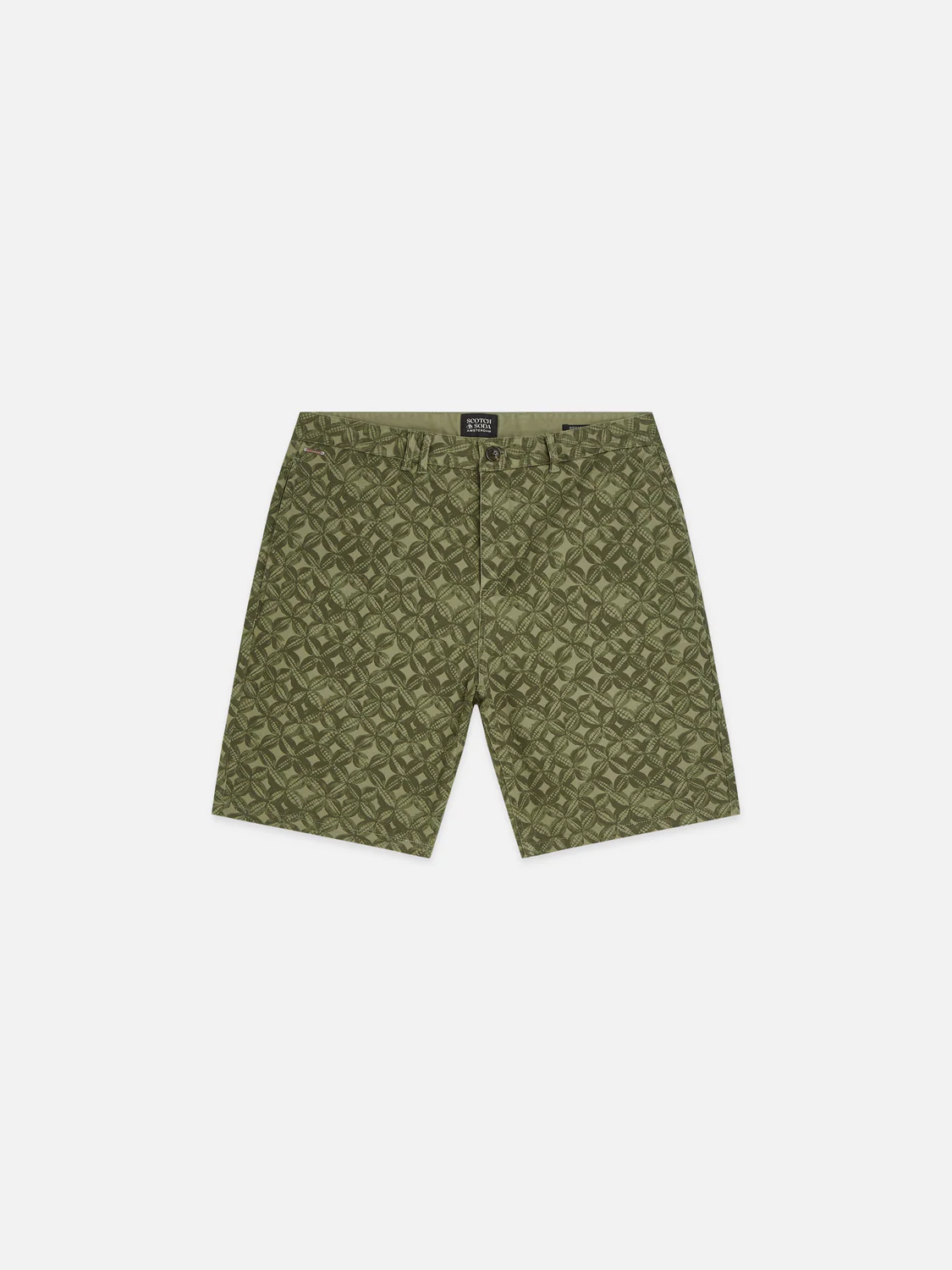 Stuart cotton twill printed shorts - Image 5