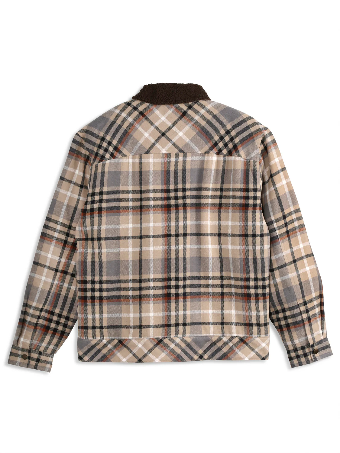 SHERPA LINED PLAID FLANNEL EISENHOWER JACKET - Image 4