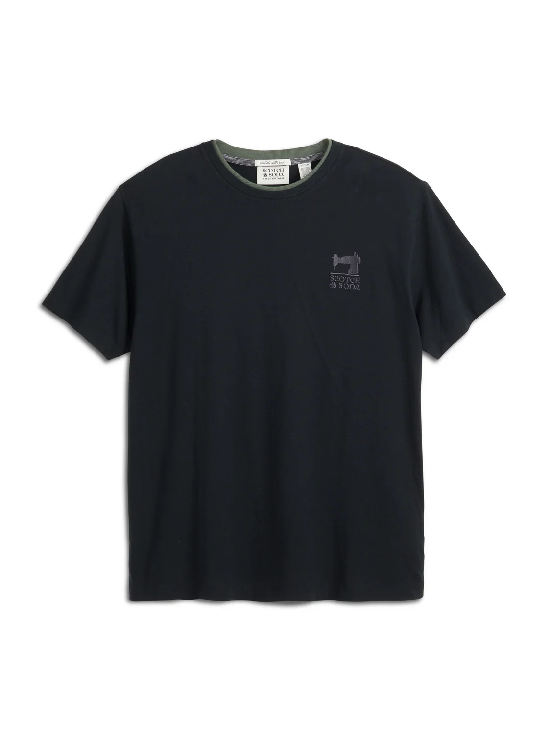 S&S DOUBLE NECK GRAPHIC TEE