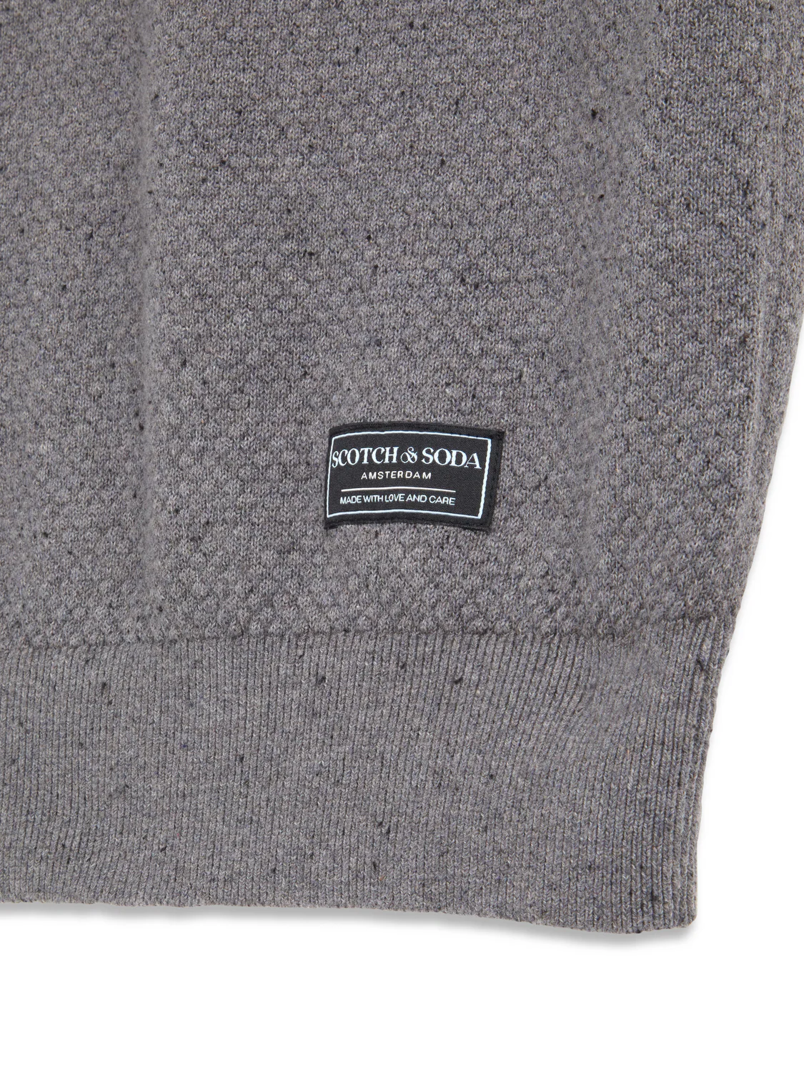 S&S NEPS TEXTURE STITCH POLO SWEATER - Image 3