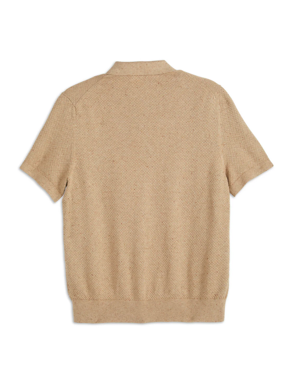 S&S NEPS TEXTURE STITCH POLO SWEATER - Image 5