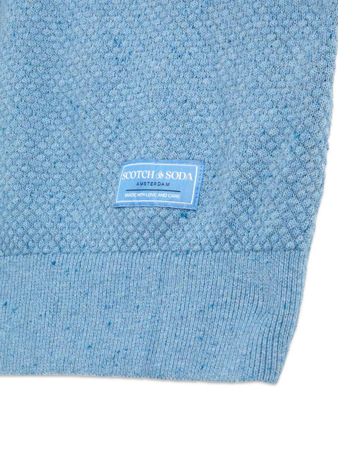 S&S NEPS TEXTURE STITCH POLO SWEATER - Image 9