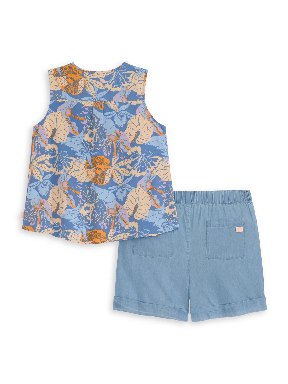 S&S GIRLS 2PC TOP & DENIM SHORT SET - Image 5