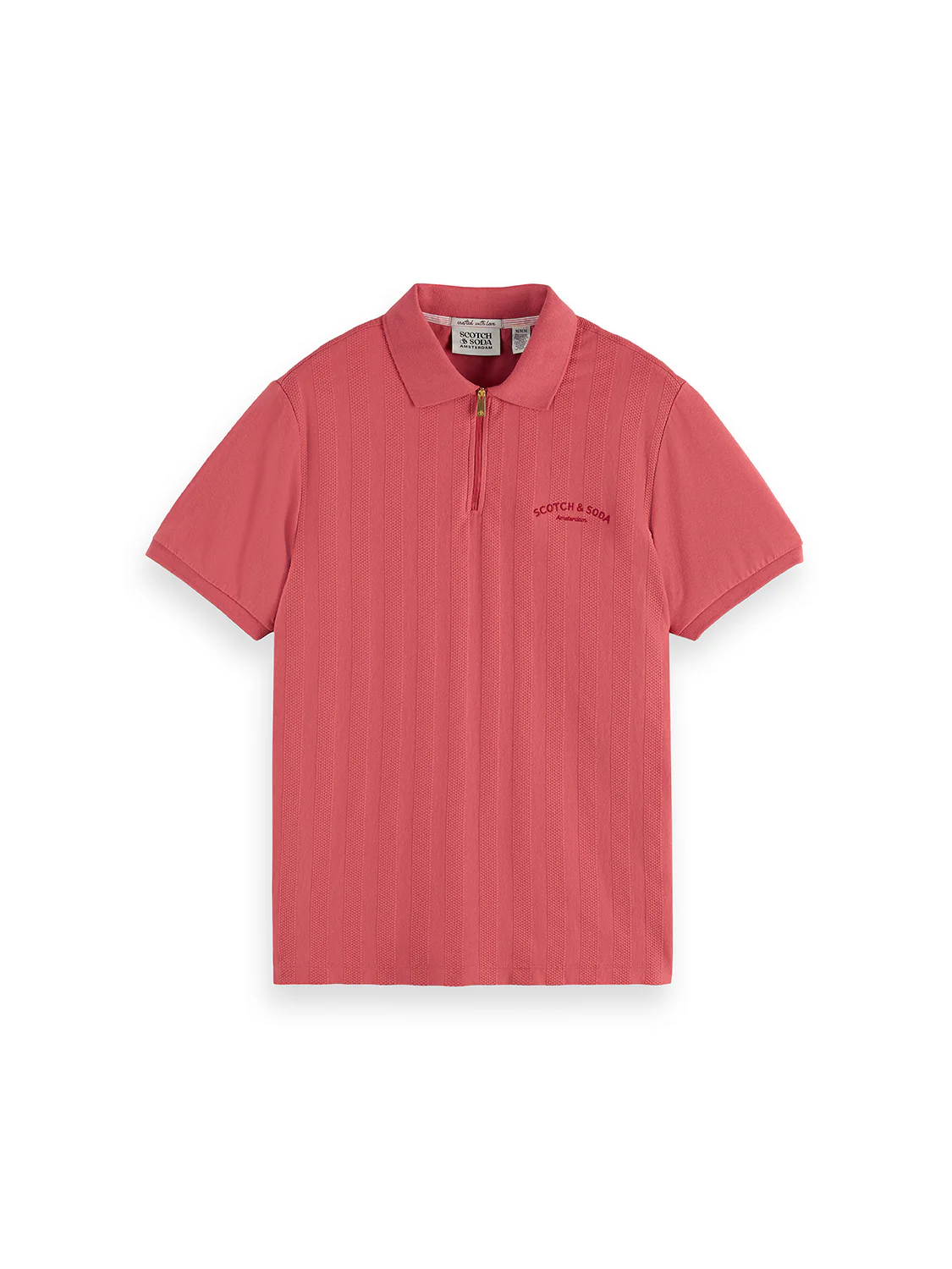 POPCORN PIQUE ZIP POLO - Image 7