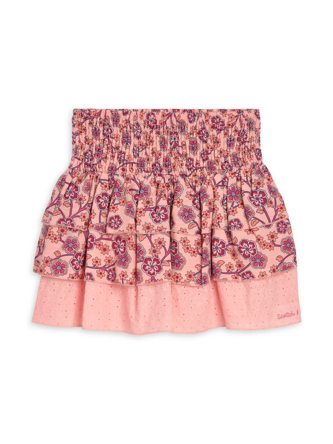 SMOCKED SKIRT